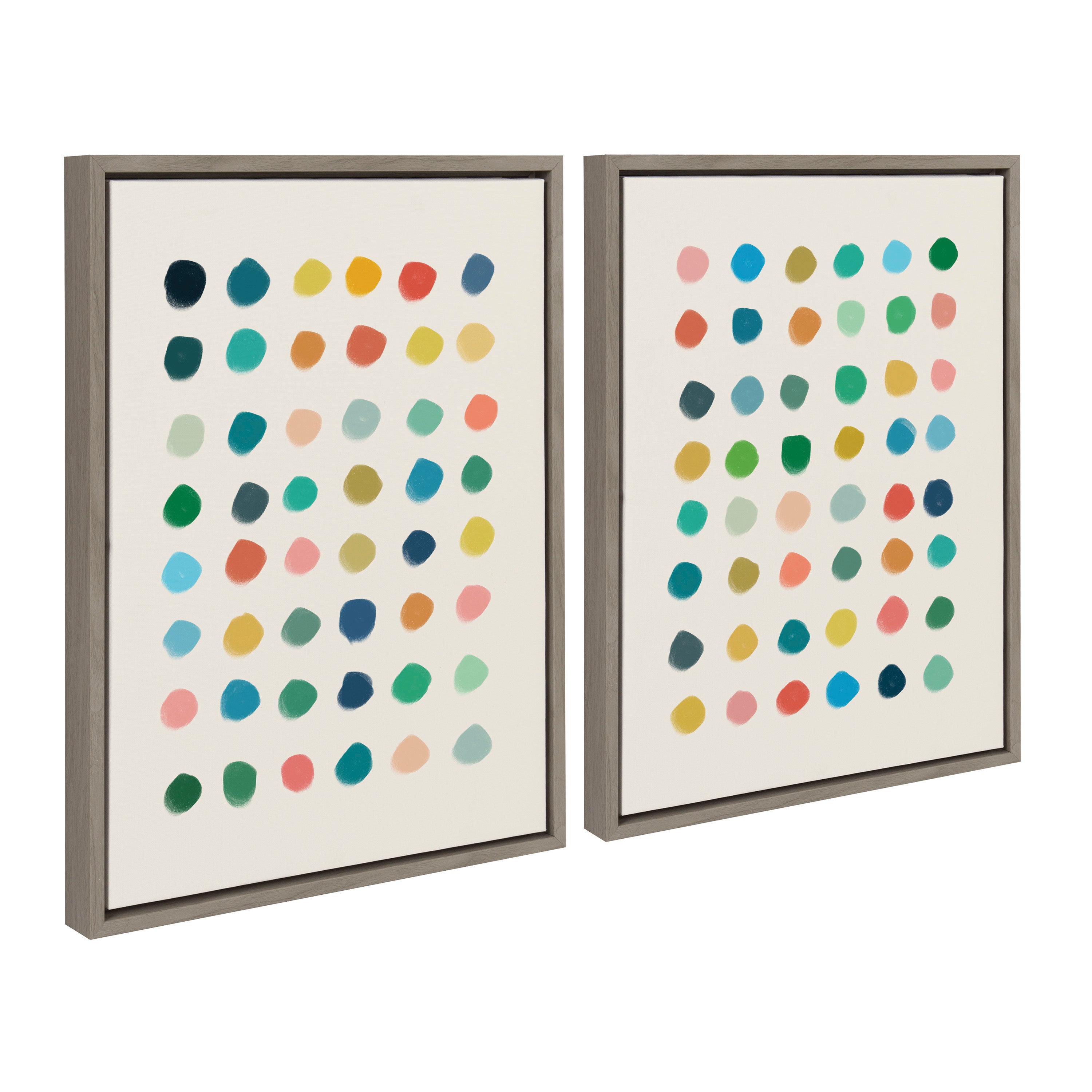 Sylvie Meditation 1 and 2 Framed Canvas Art Set by Kelly Knaga