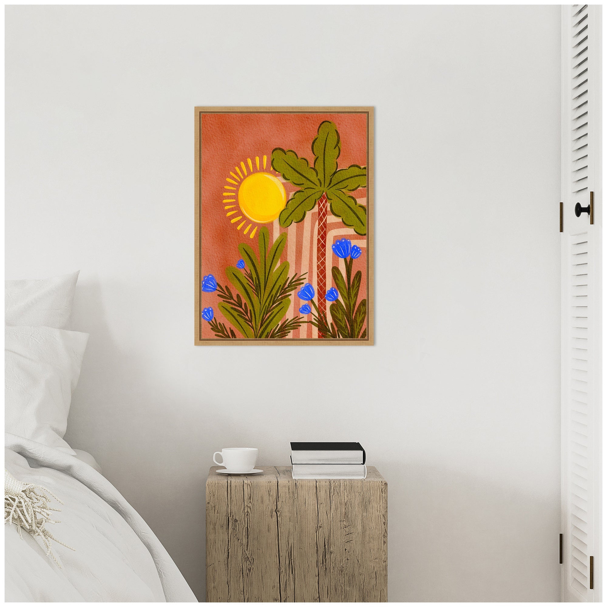 Sylvie Moroccan Forest Framed Canvas by Nikita Jariwala