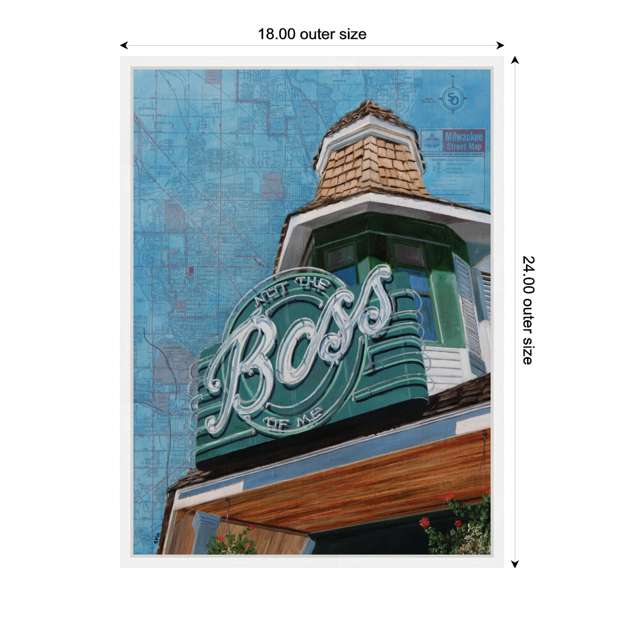 The Boss by Krista V.
Allenstein Framed Canvas Wall Art Print