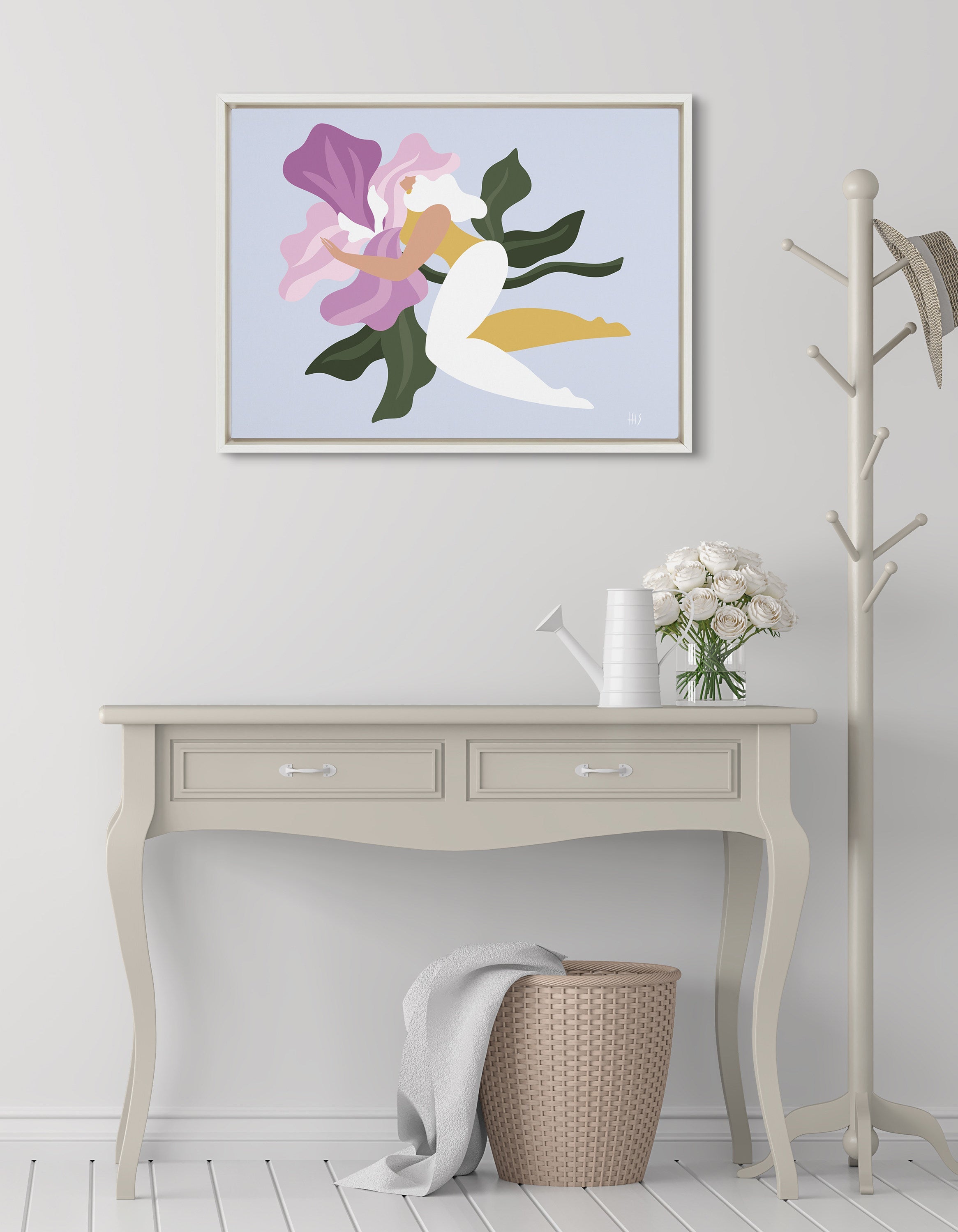 Sylvie How to Soar Framed Canvas by kateandlaurel - product image 4 for Resin Society