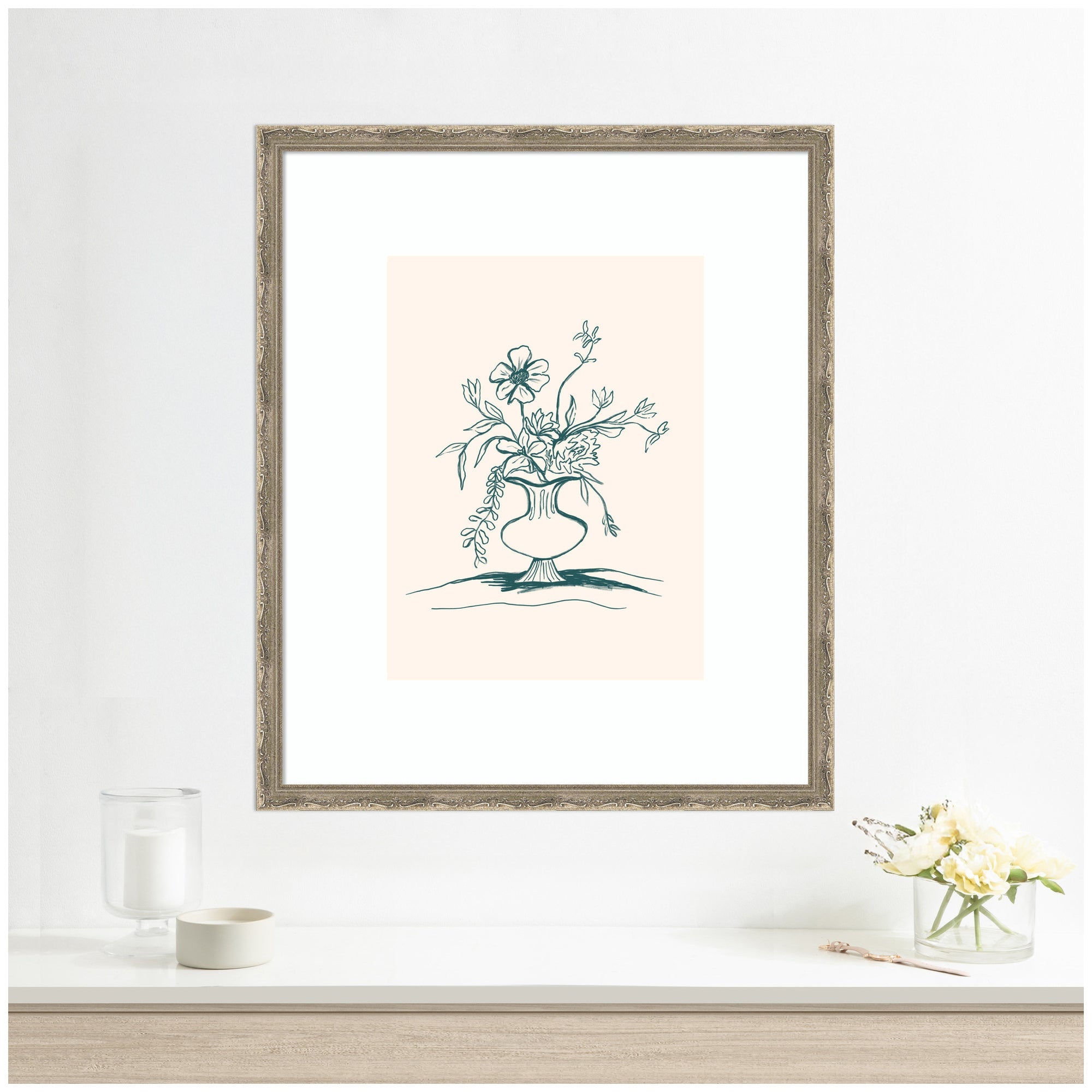 Framed Art Summer Stems by Kate Aurelia Holloway