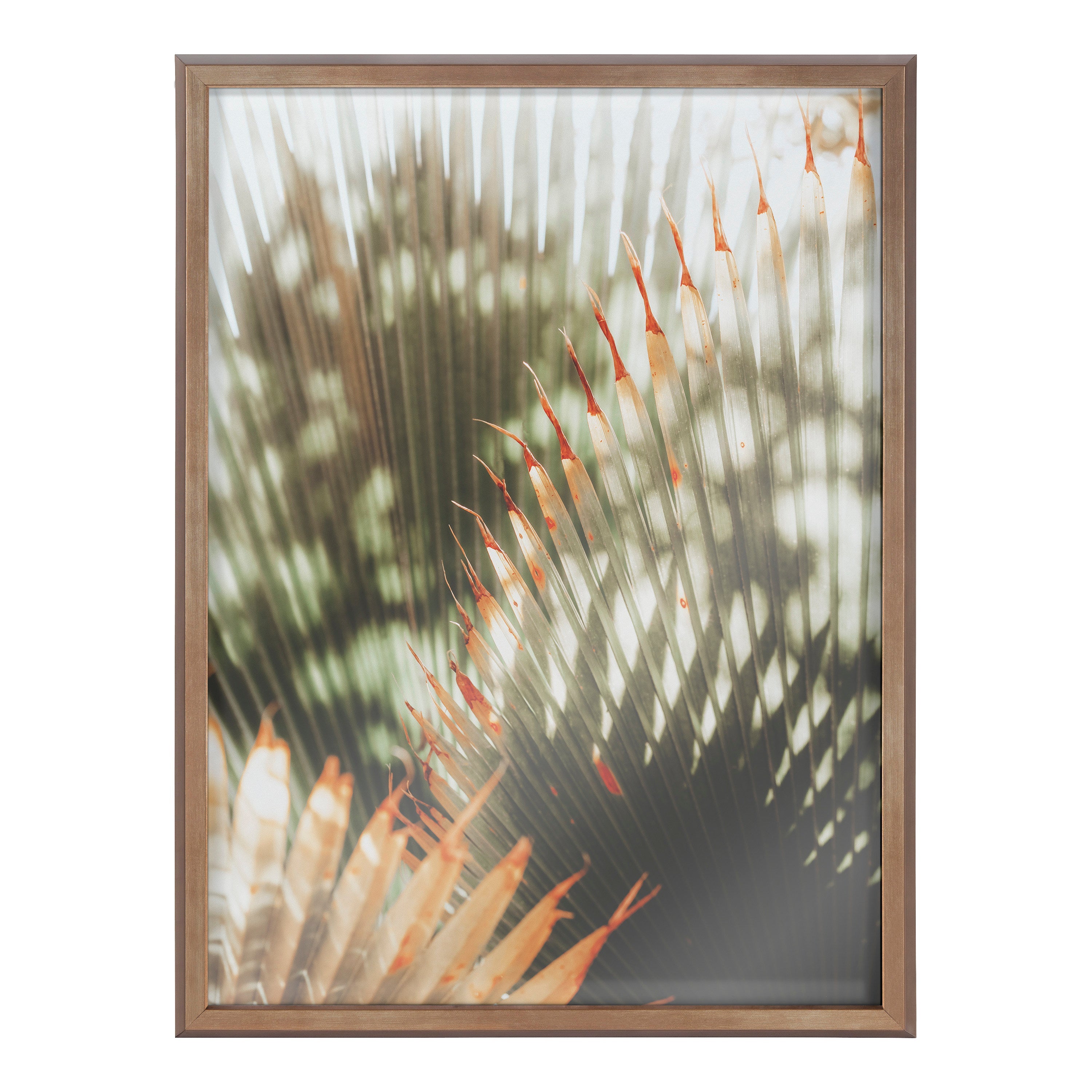 Blake Yellow Tipped Fern Framed Printed Glass by Alicia Abla by kateandlaurel - product image 2 for Resin Society