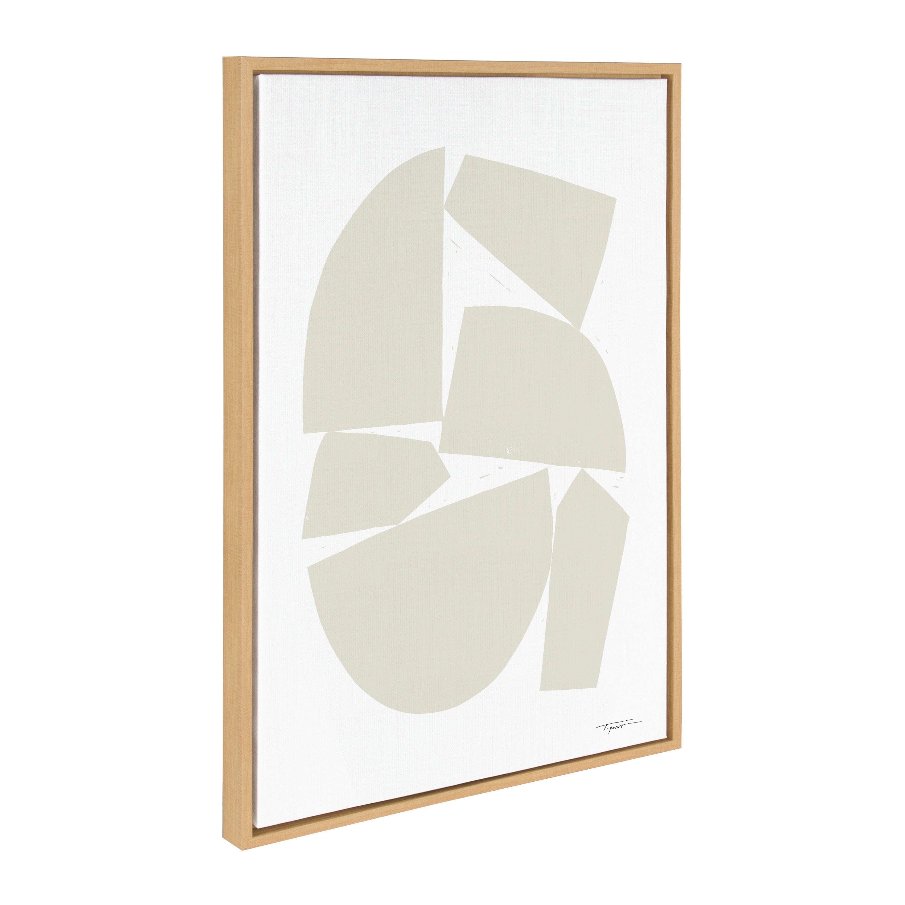 Sylvie Constructed I Neutral Framed Canvas by kateandlaurel - product image 14 for Resin Society