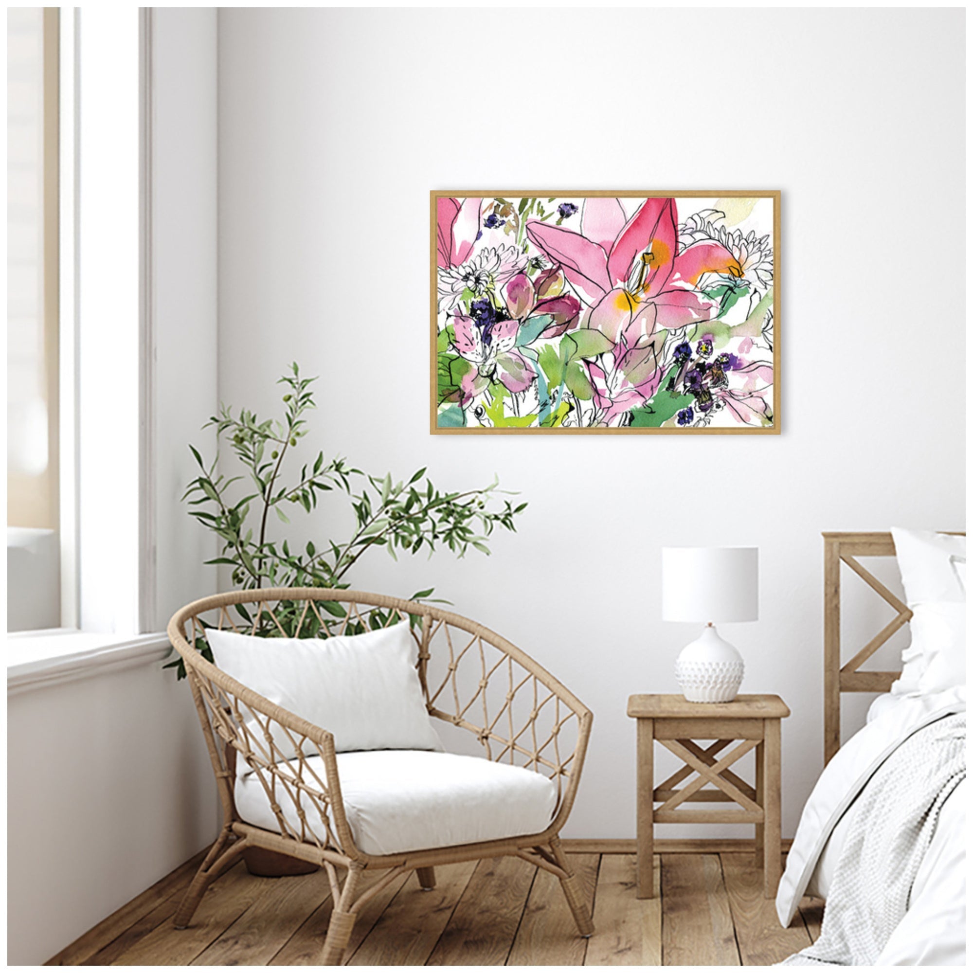 Sylvie Compassion Framed Canvas by Janet Meinke-Lau