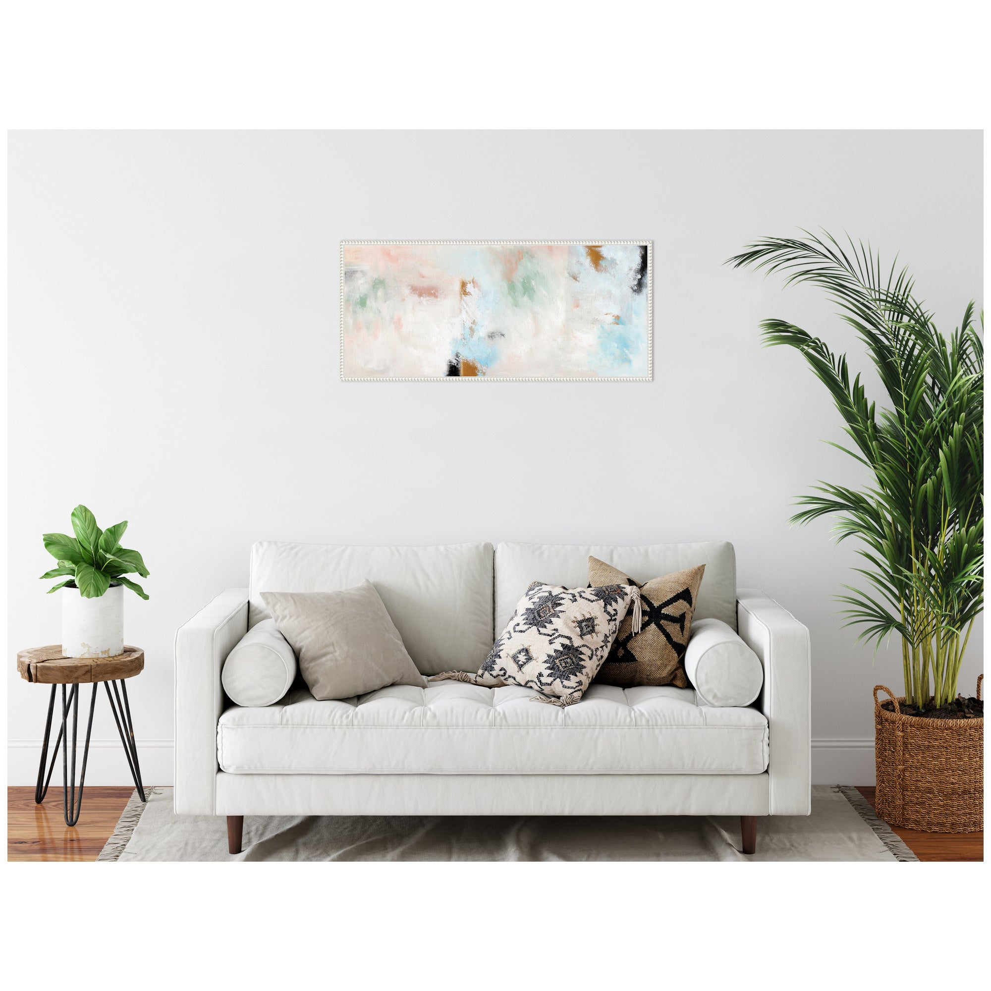 Sylvie Foggy Ice Forest Framed Canvas by Nikita Jariwala