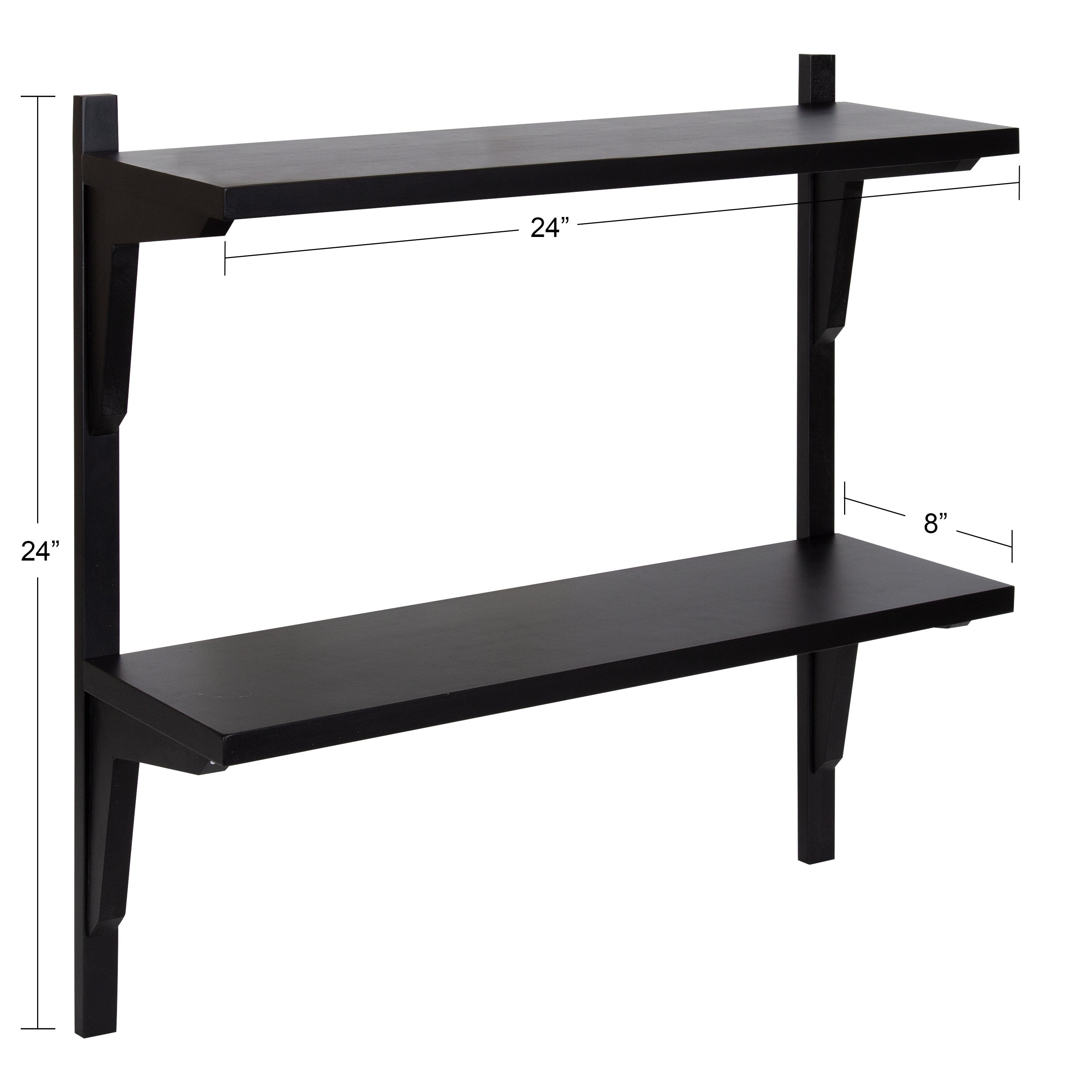 Meridien Wood Wall Shelf by kateandlaurel - product image 13 for Resin Society