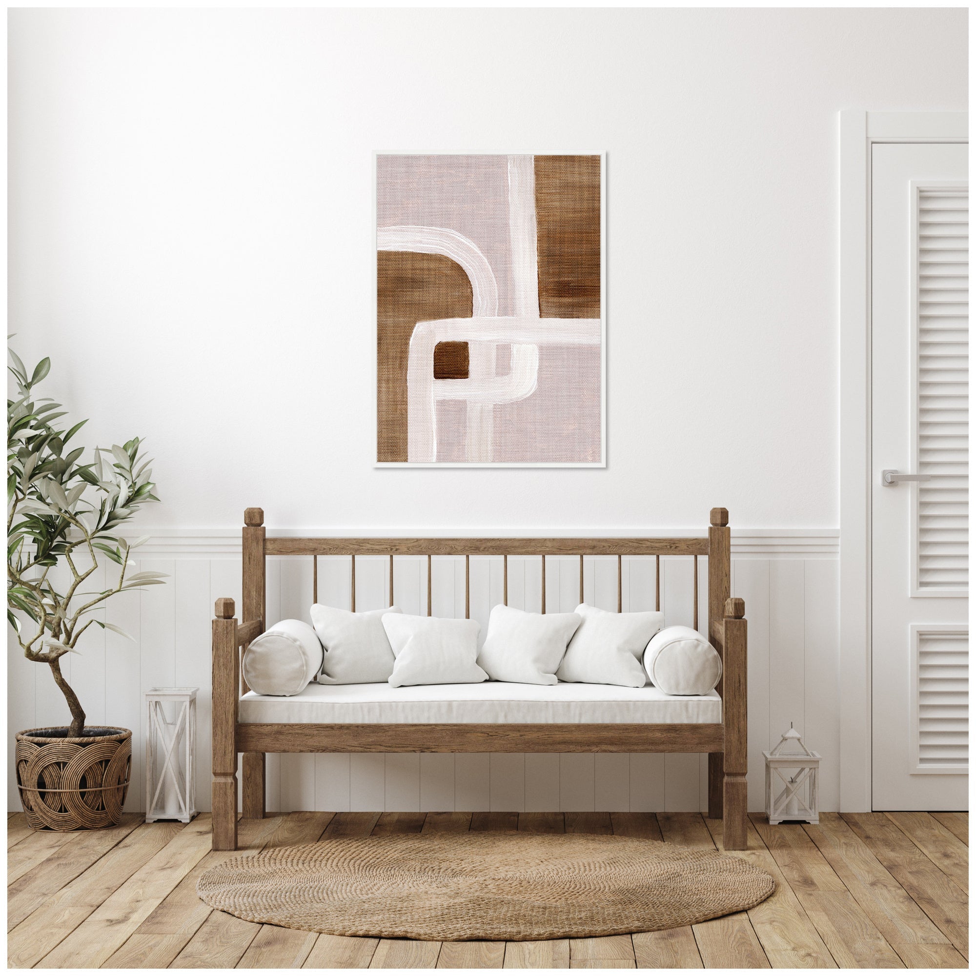 Sylvie Rhythmic Lines ll Framed Canvas by Nikita Jariwala