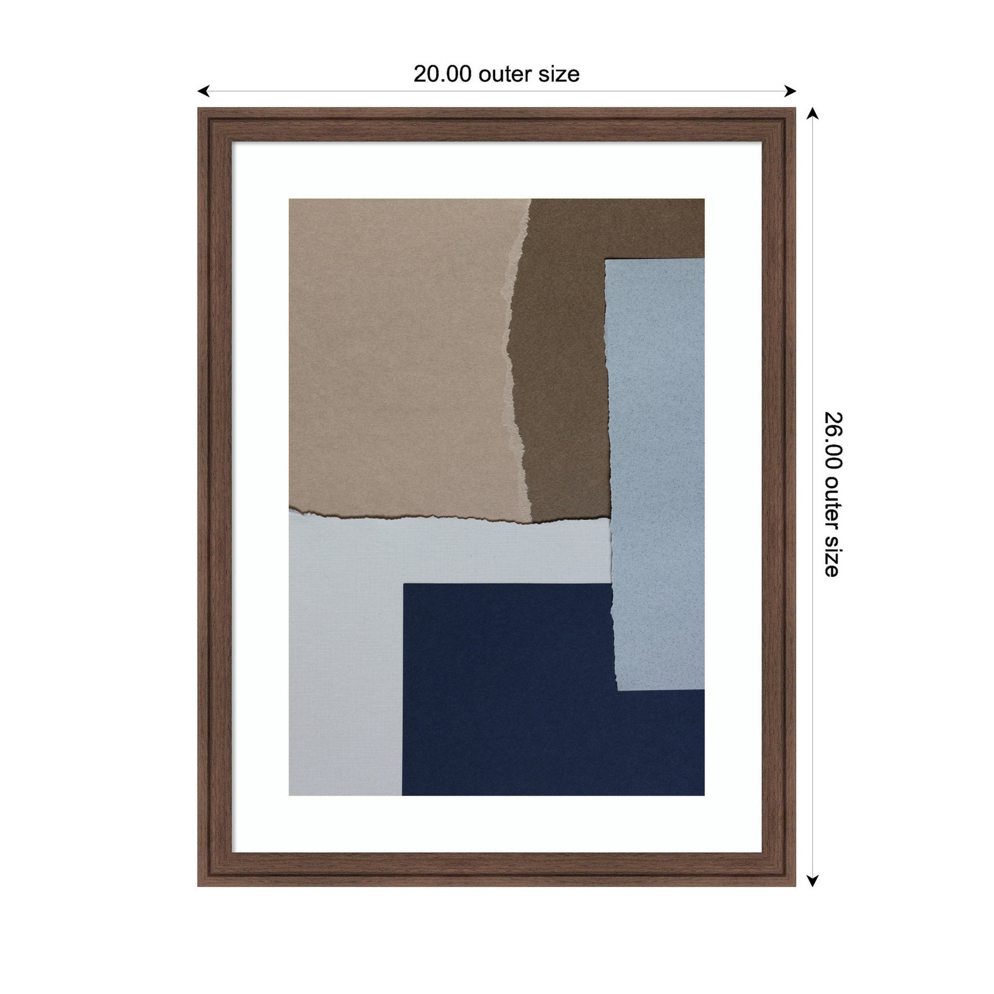 Torn Paper No6 by Mareike Bohmer Framed Wall Art Print