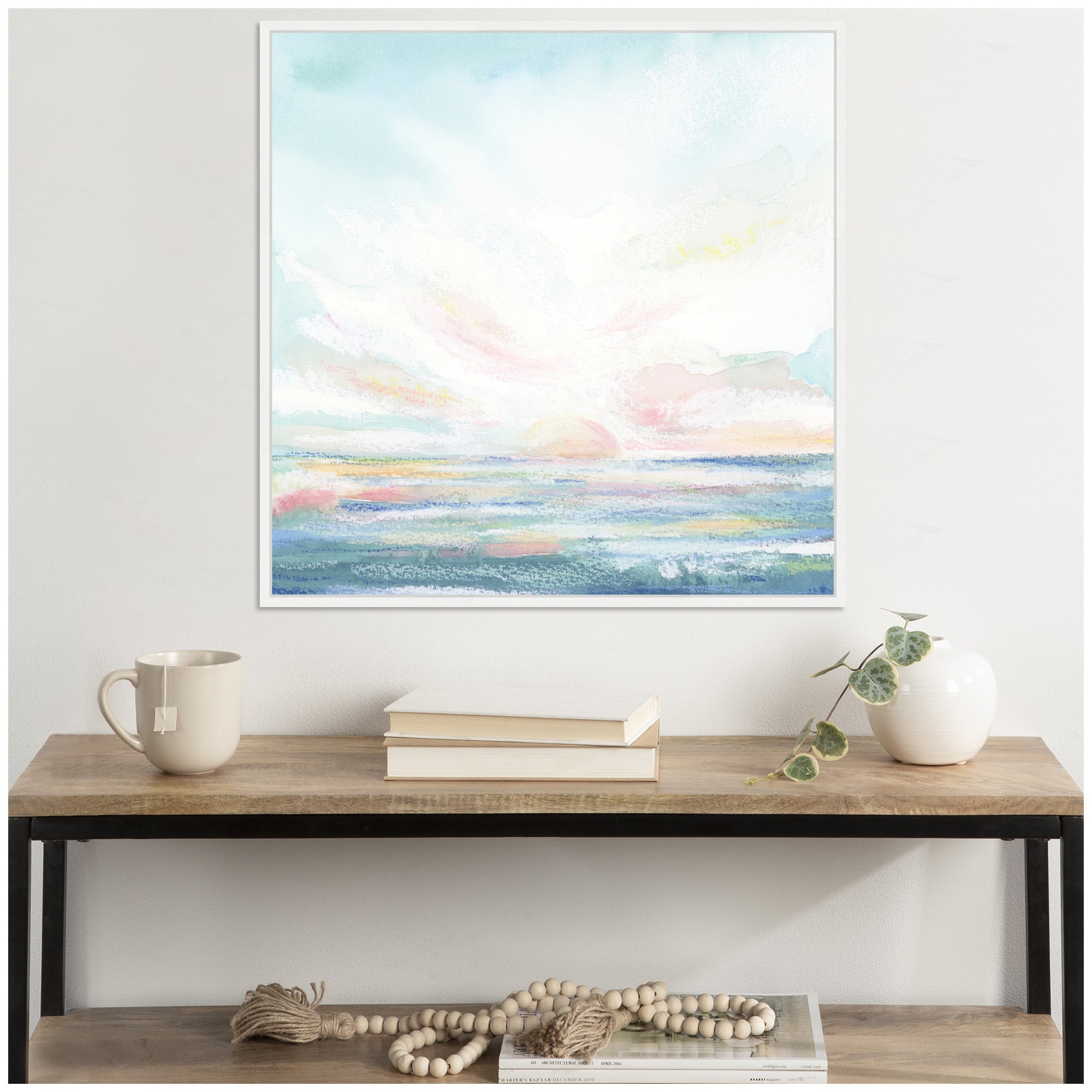 Sylvie Heavenly Framed Canvas by Julie Maida