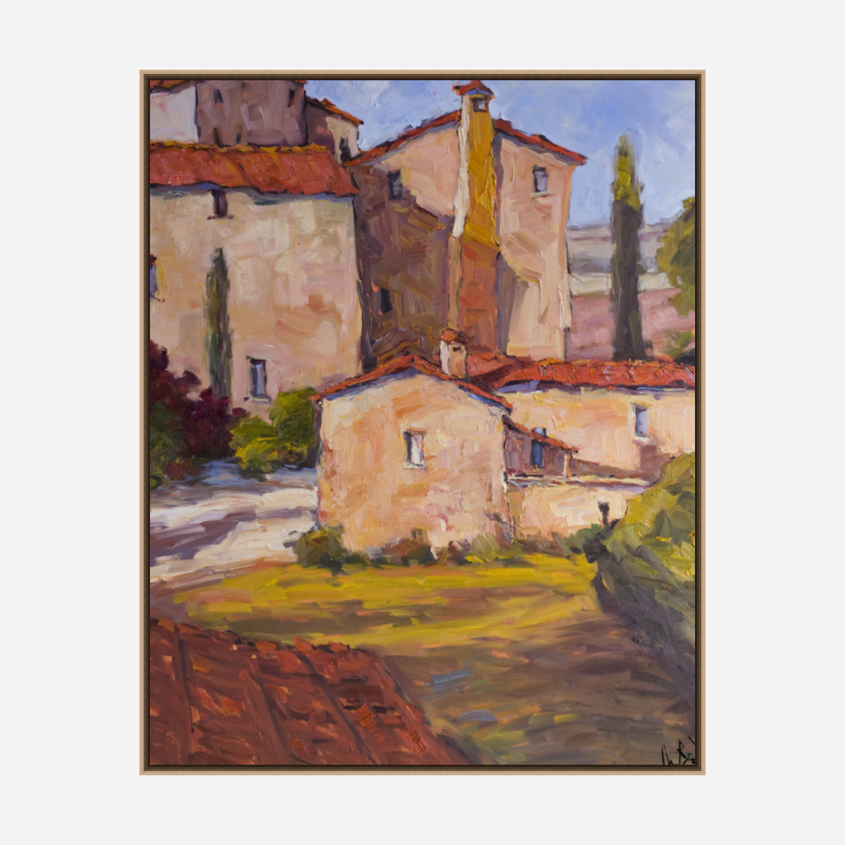 Farmhouse Artist Enhanced Canvas Print by John Beard Collection - product image 8 for Resin Society