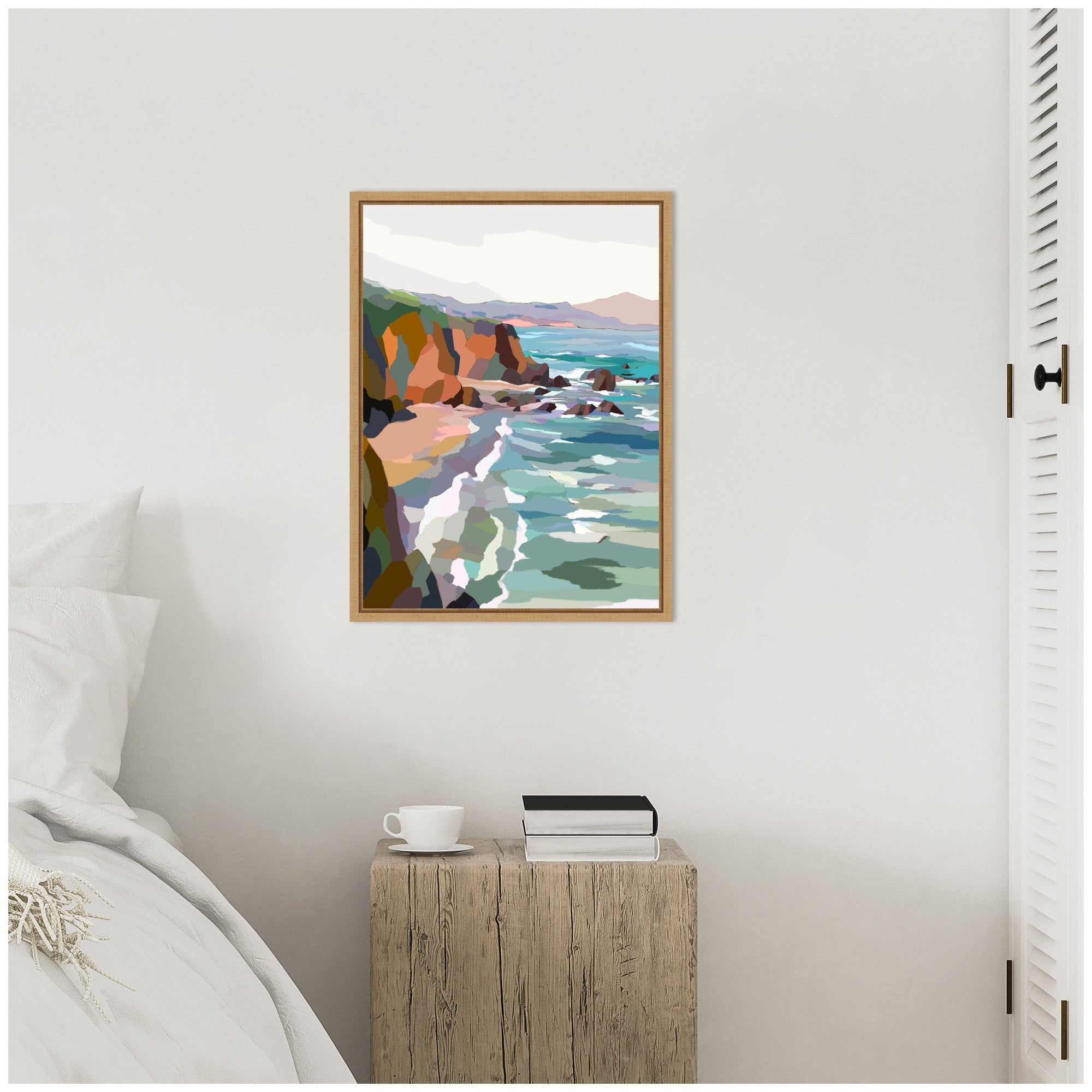 Sylvie Pho Beach Framed Canvas by Nikita Jariwala
