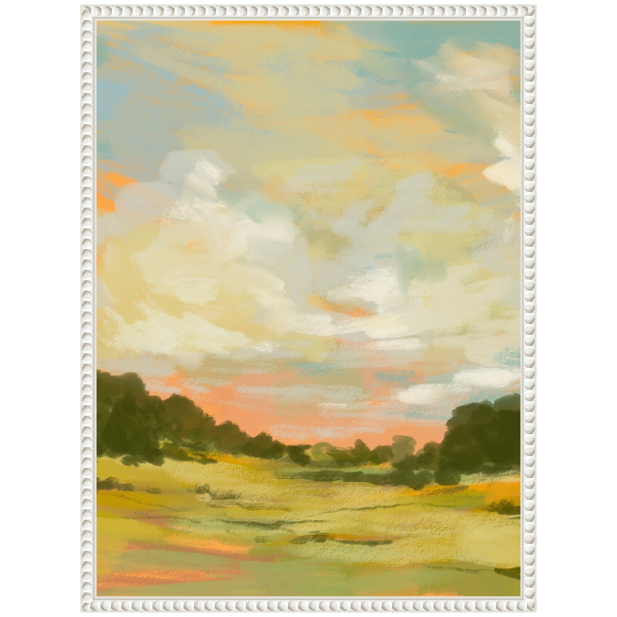 Sylvie Landscape 2 Framed Canvas by Annie Quigley