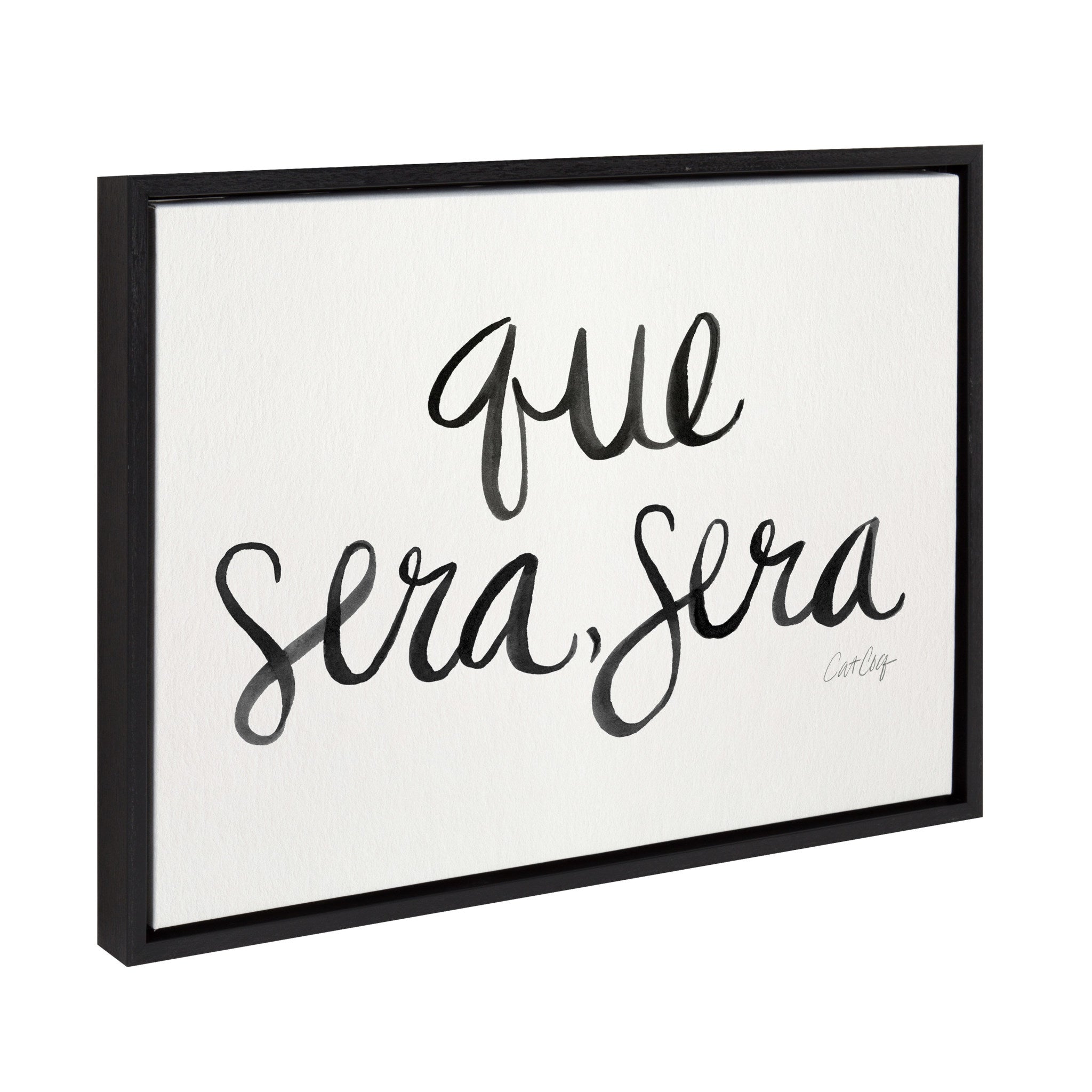 Sylvie Que Sera Sera Framed Canvas by kateandlaurel - product image 2 for Resin Society