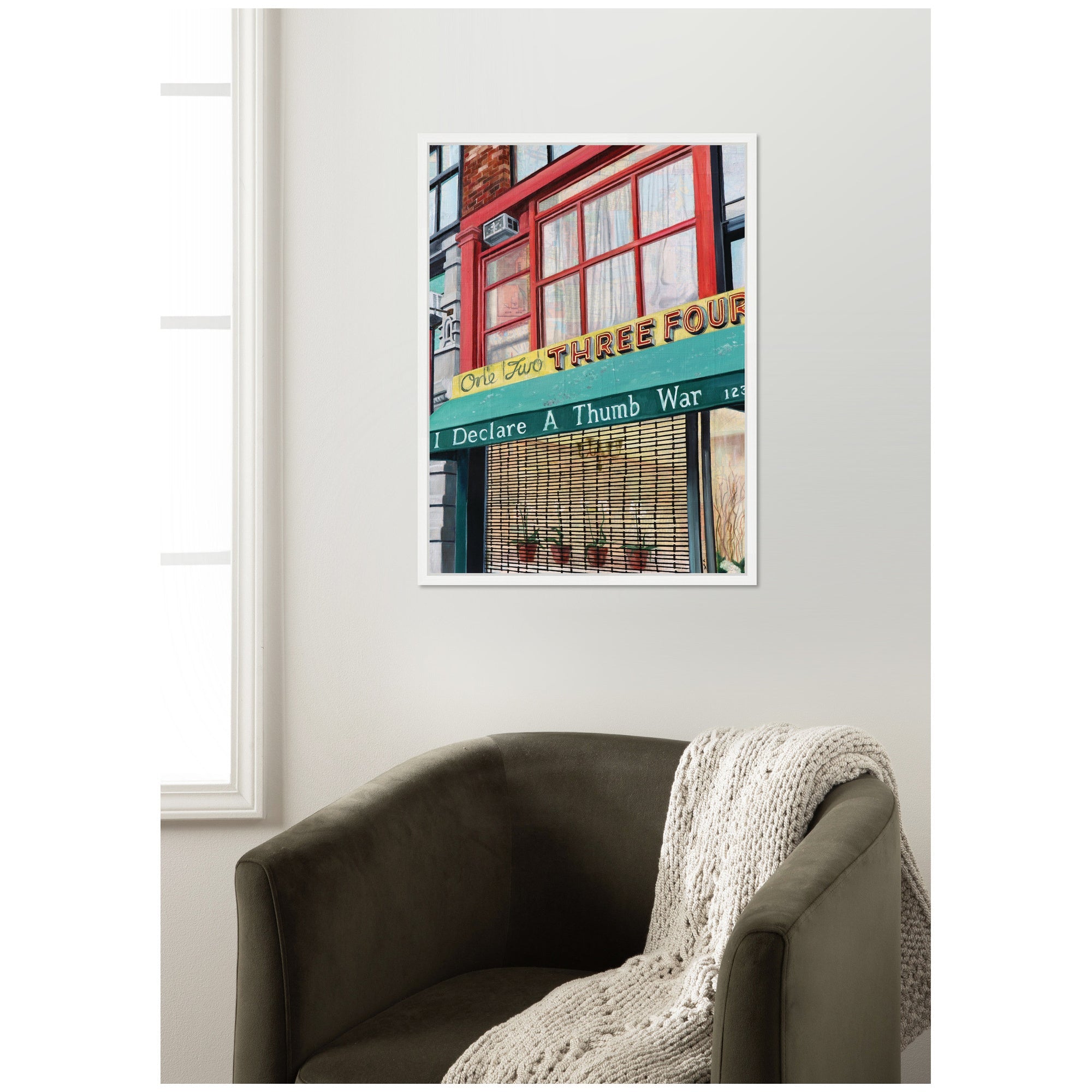 One Two Three Four by Krista V.
Allenstein Framed Canvas Wall Art Print