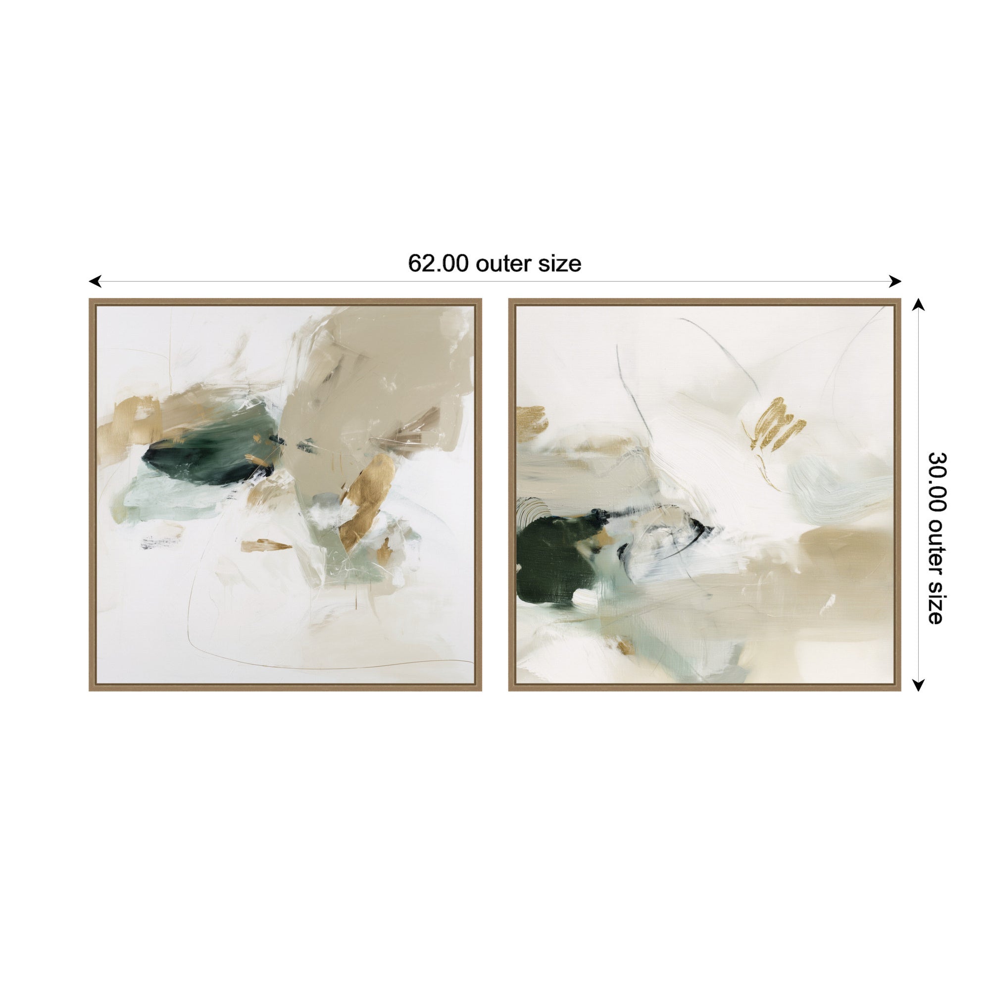 Field No.
1 & No.
2 2 Piece Framed Canvas Wall Art Set by Amy Lighthall