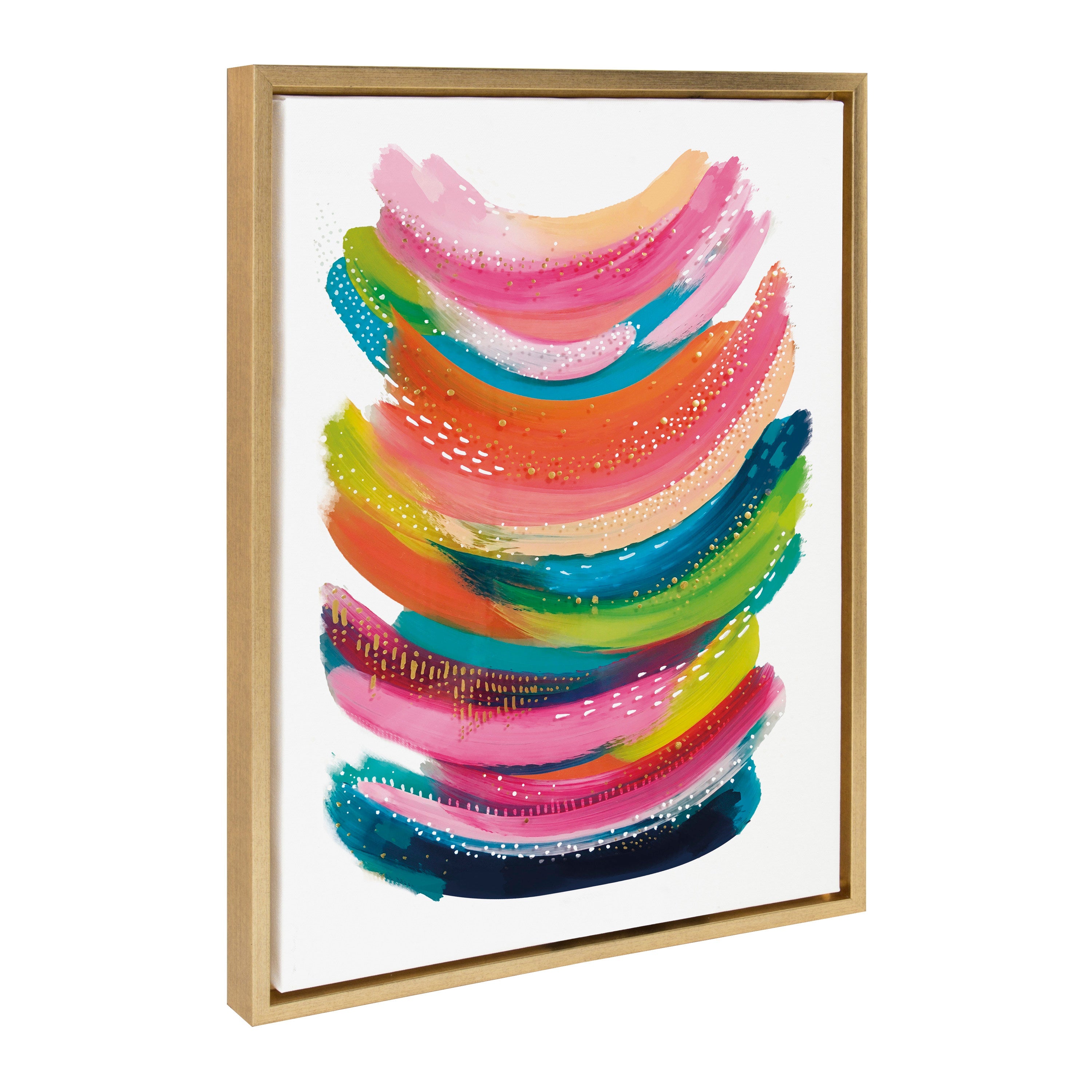 Sylvie Bright Abstract Framed Canvas