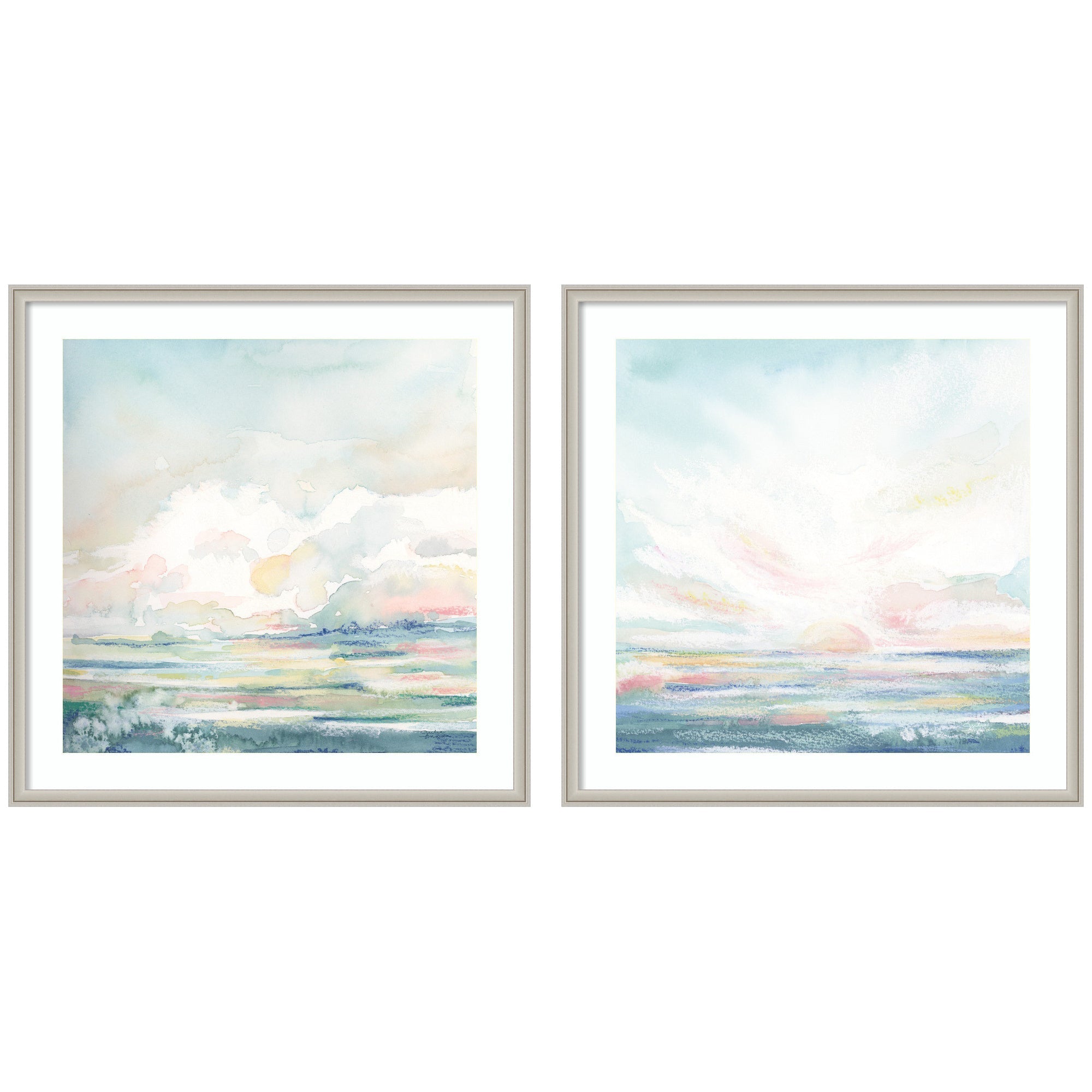 Heavenly Stillness 2 Piece Framed Wall Art Print Set by Julie Maida