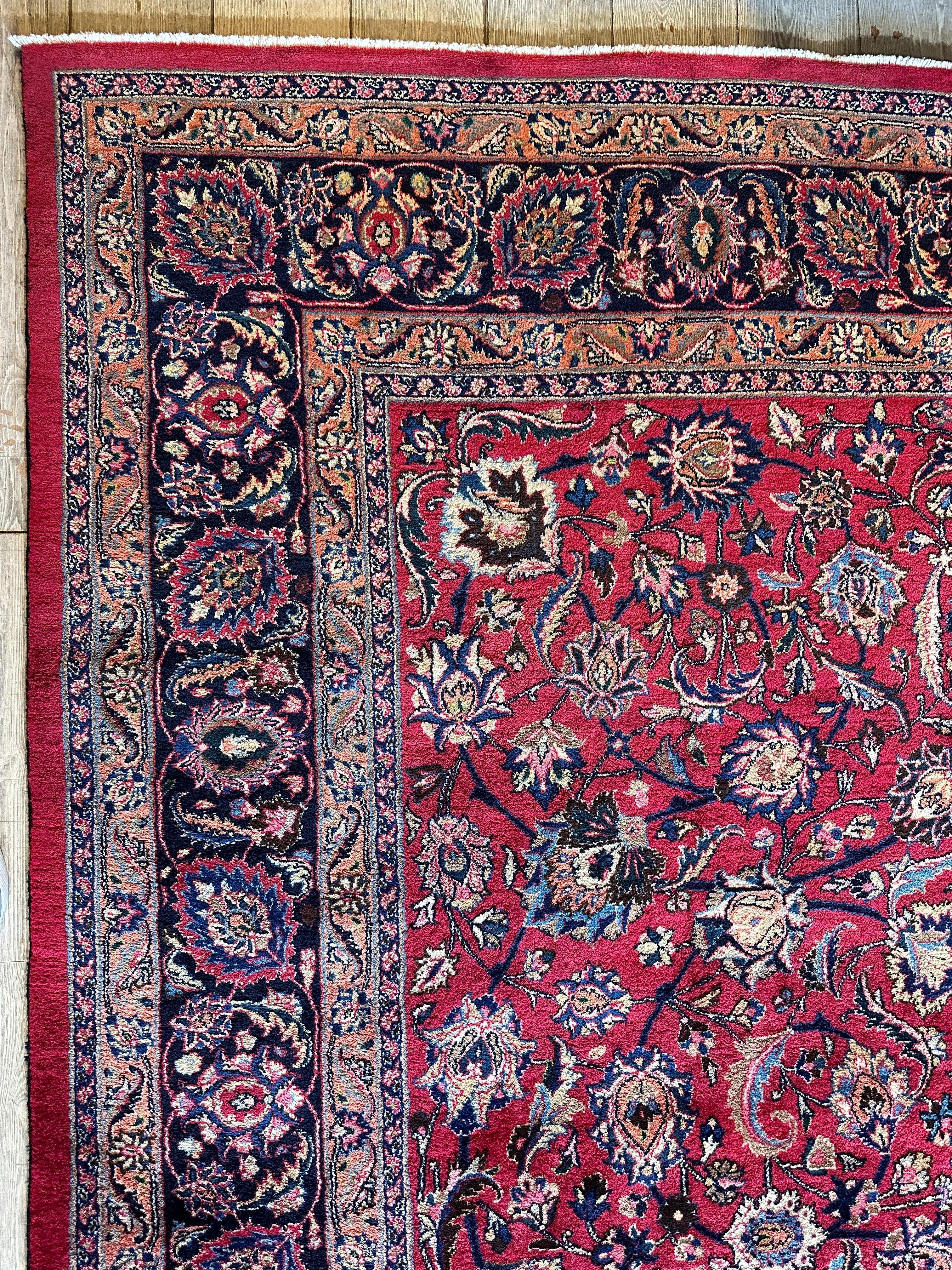 Fine Allover Persian Mashhad Rug 8’2”x11’6” by Rugistan - product image 14 for Resin Society