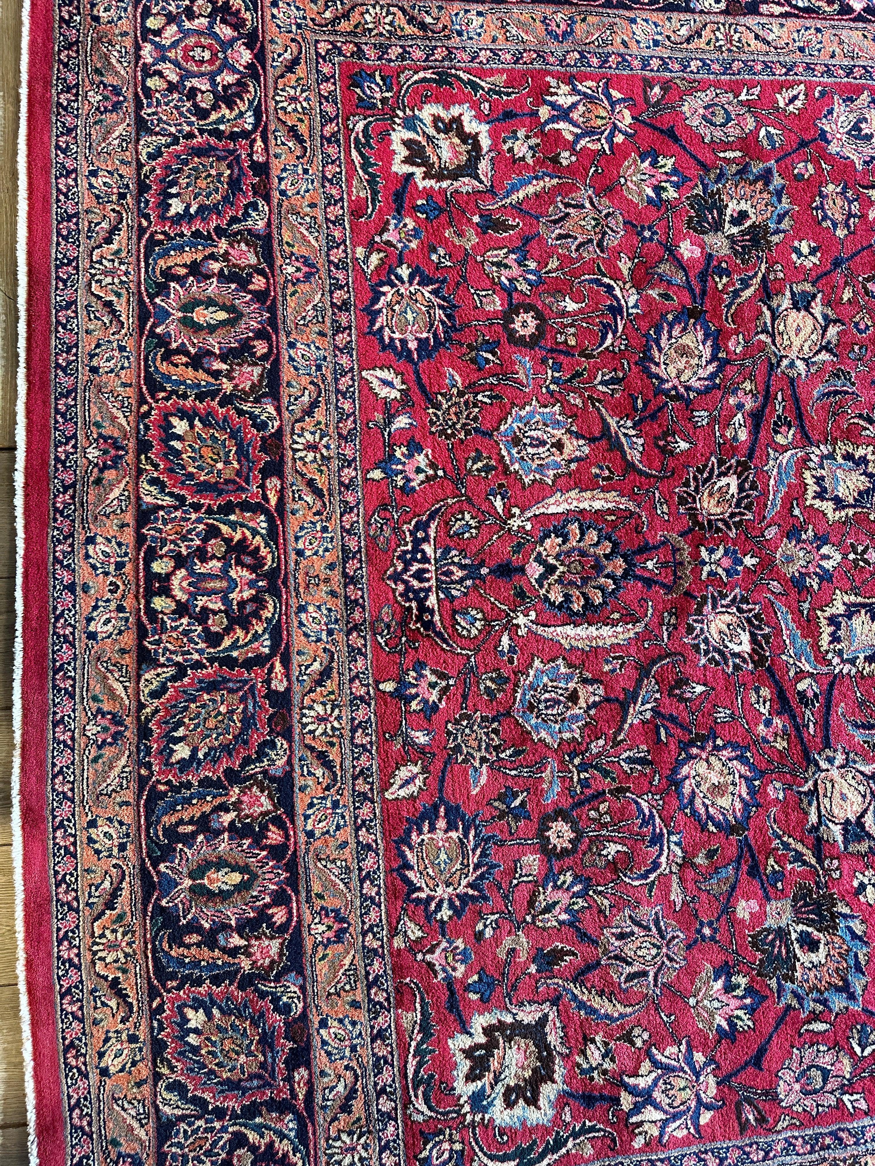 Fine Allover Persian Mashhad Rug 8’2”x11’6” by Rugistan - product image 15 for Resin Society