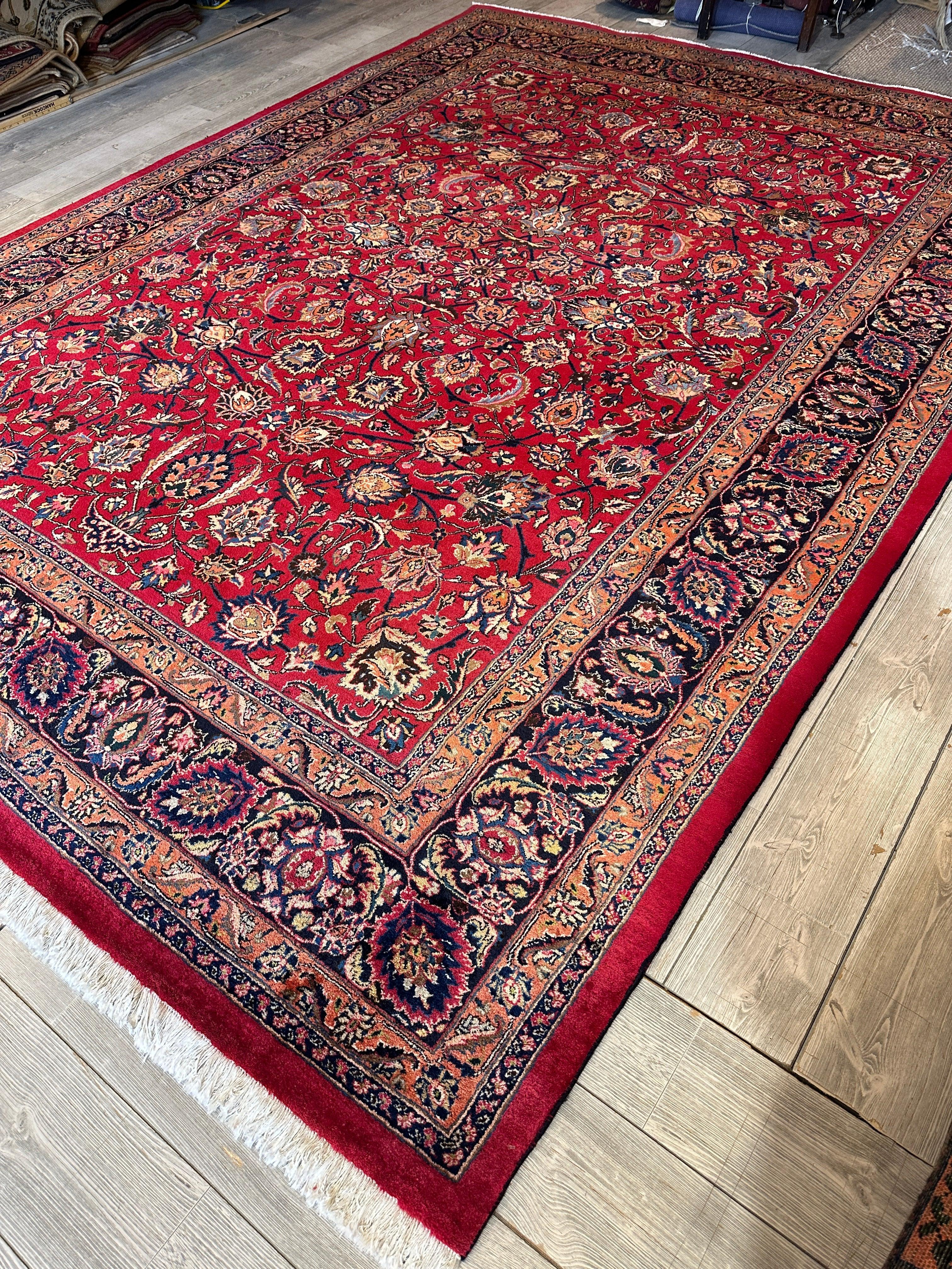 Fine Allover Persian Mashhad Rug 8’2”x11’6” by Rugistan - product image 6 for Resin Society
