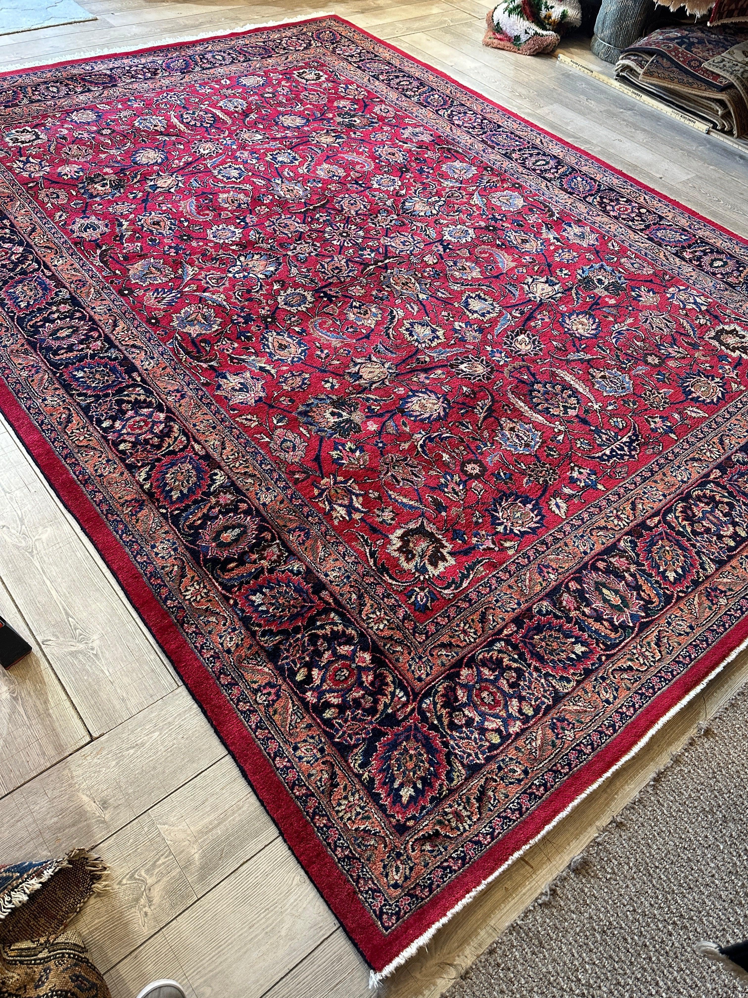 Fine Allover Persian Mashhad Rug 8’2”x11’6” by Rugistan - product image 7 for Resin Society