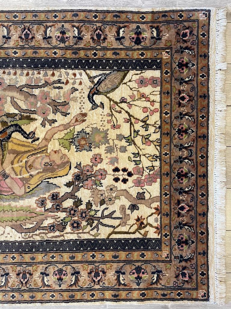 Fine Handmade Pictorial Rug 71'’ x 48'’ by Rugistan - product image 4 for Resin Society
