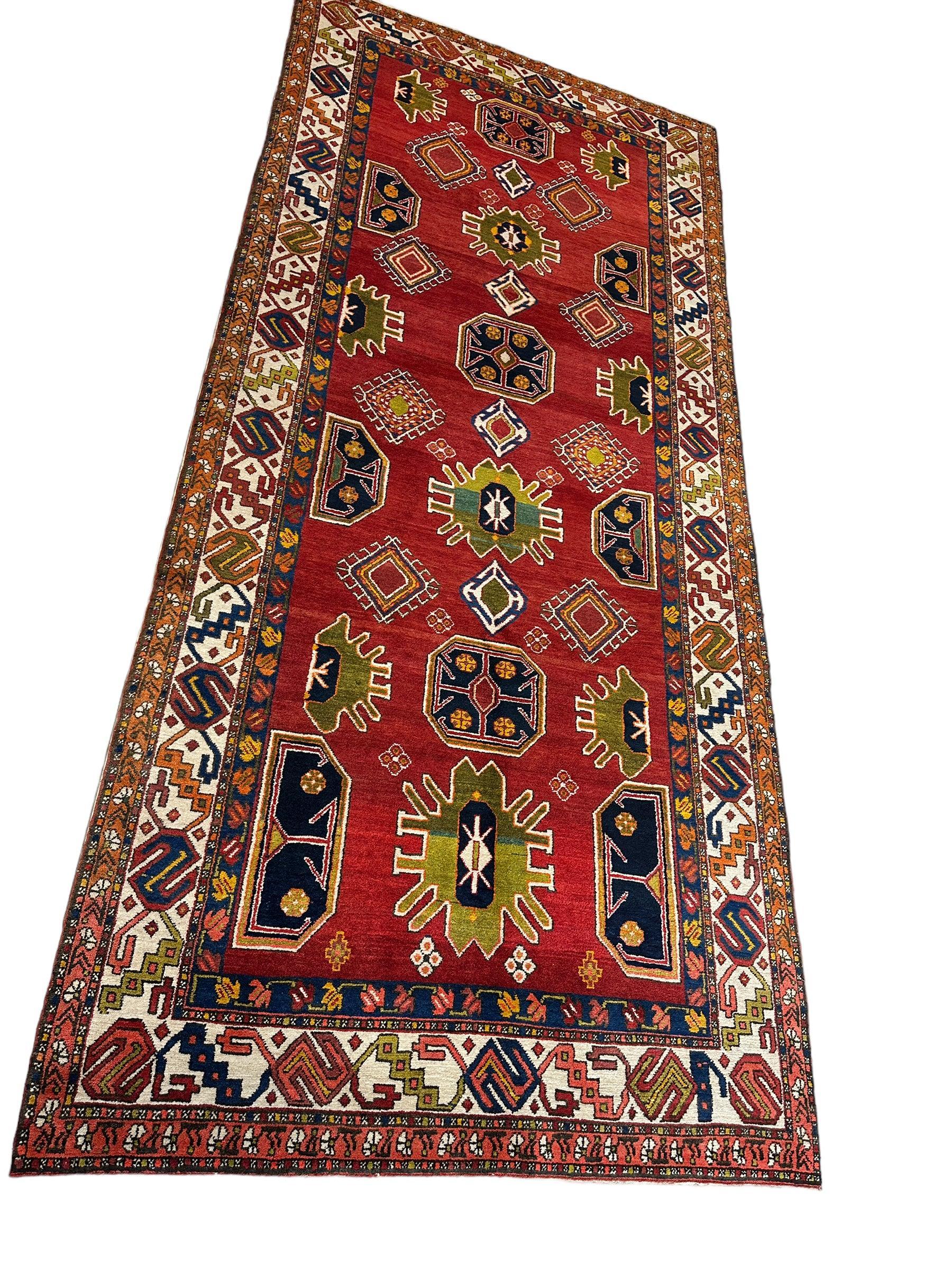 Hand-Knotted Persian Meshgin Wool Rug – 5’ x 11’ – Vintage Tribal by Rugistan - product image 3 for Resin Society