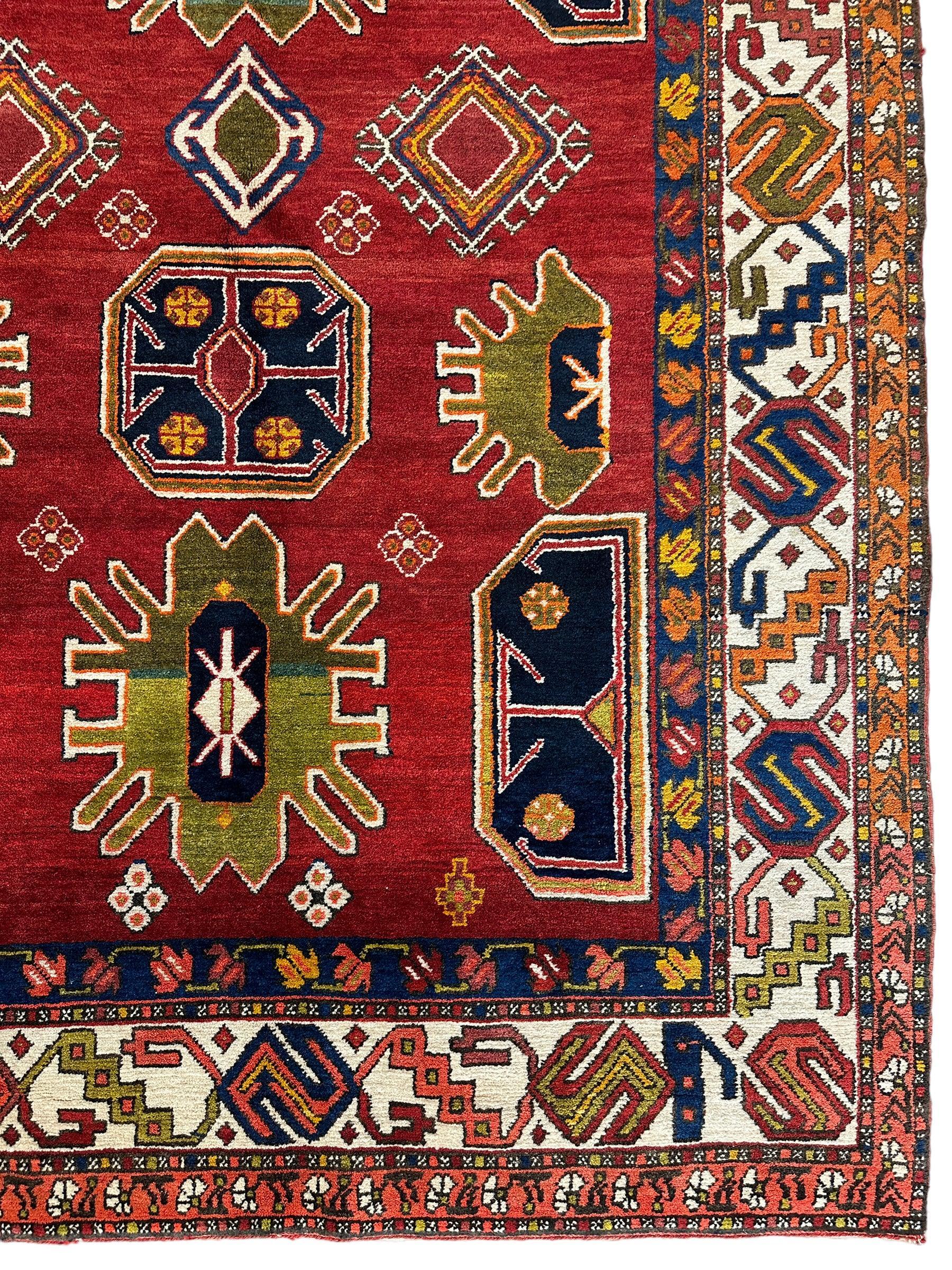 Hand-Knotted Persian Meshgin Wool Rug – 5’ x 11’ – Vintage Tribal by Rugistan - product image 5 for Resin Society
