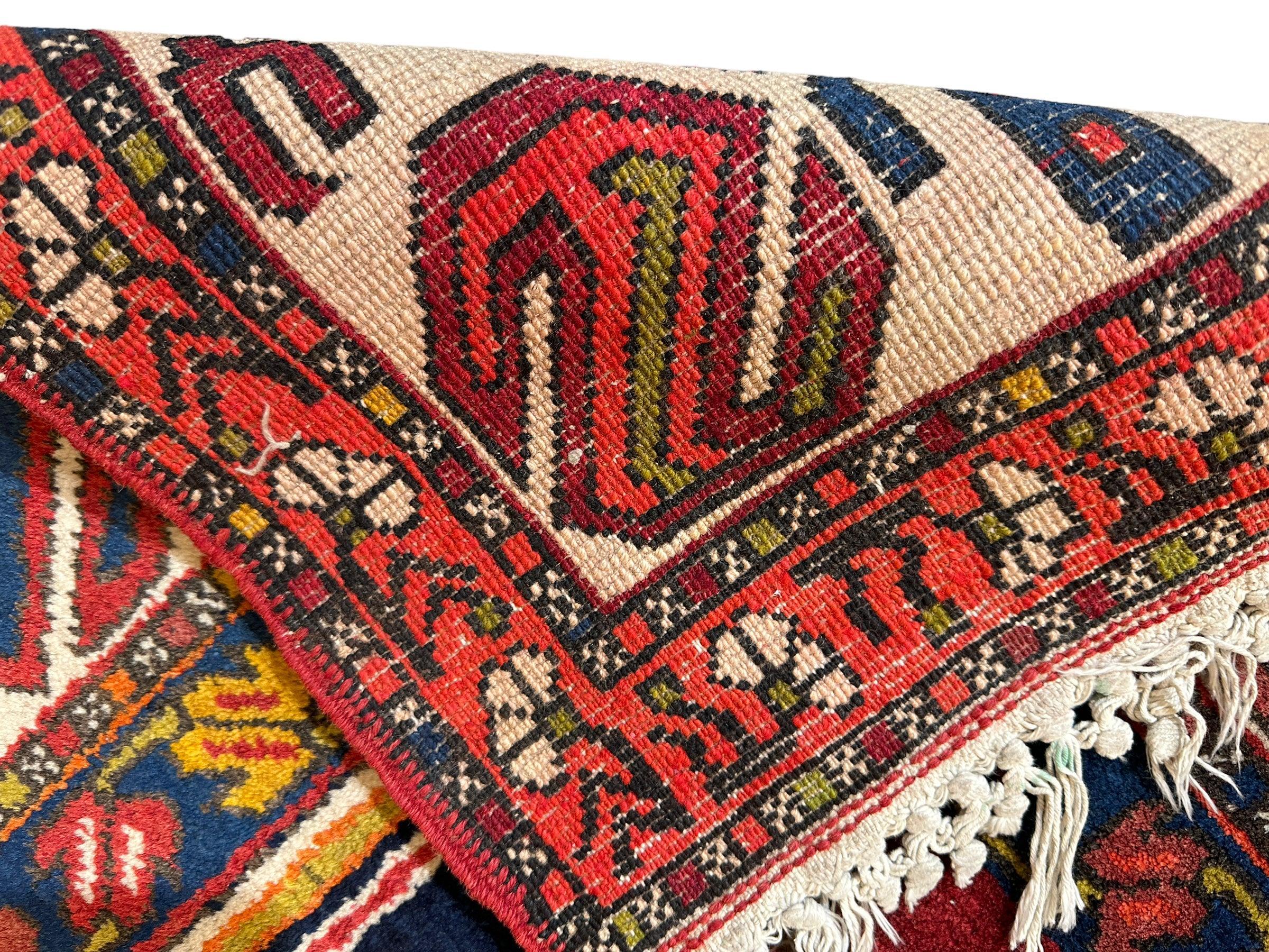 Hand-Knotted Persian Meshgin Wool Rug – 5’ x 11’ – Vintage Tribal by Rugistan - product image 10 for Resin Society