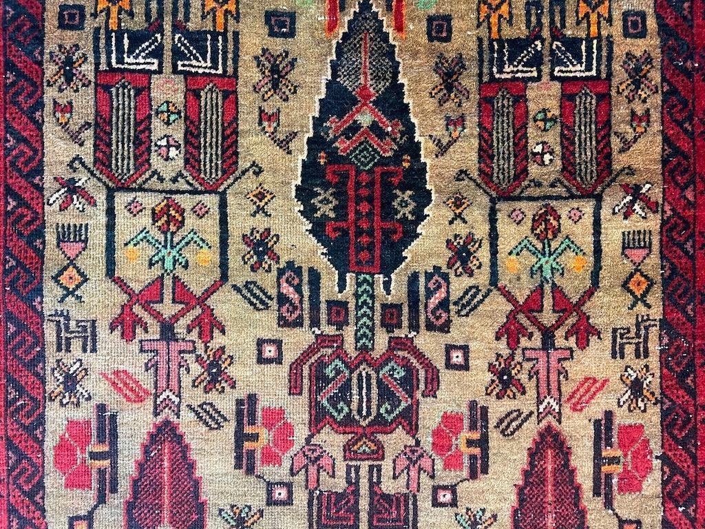 Fine Vintage Wool Baluch Rug 6x4 ft by Rugistan - product image 8 for Resin Society