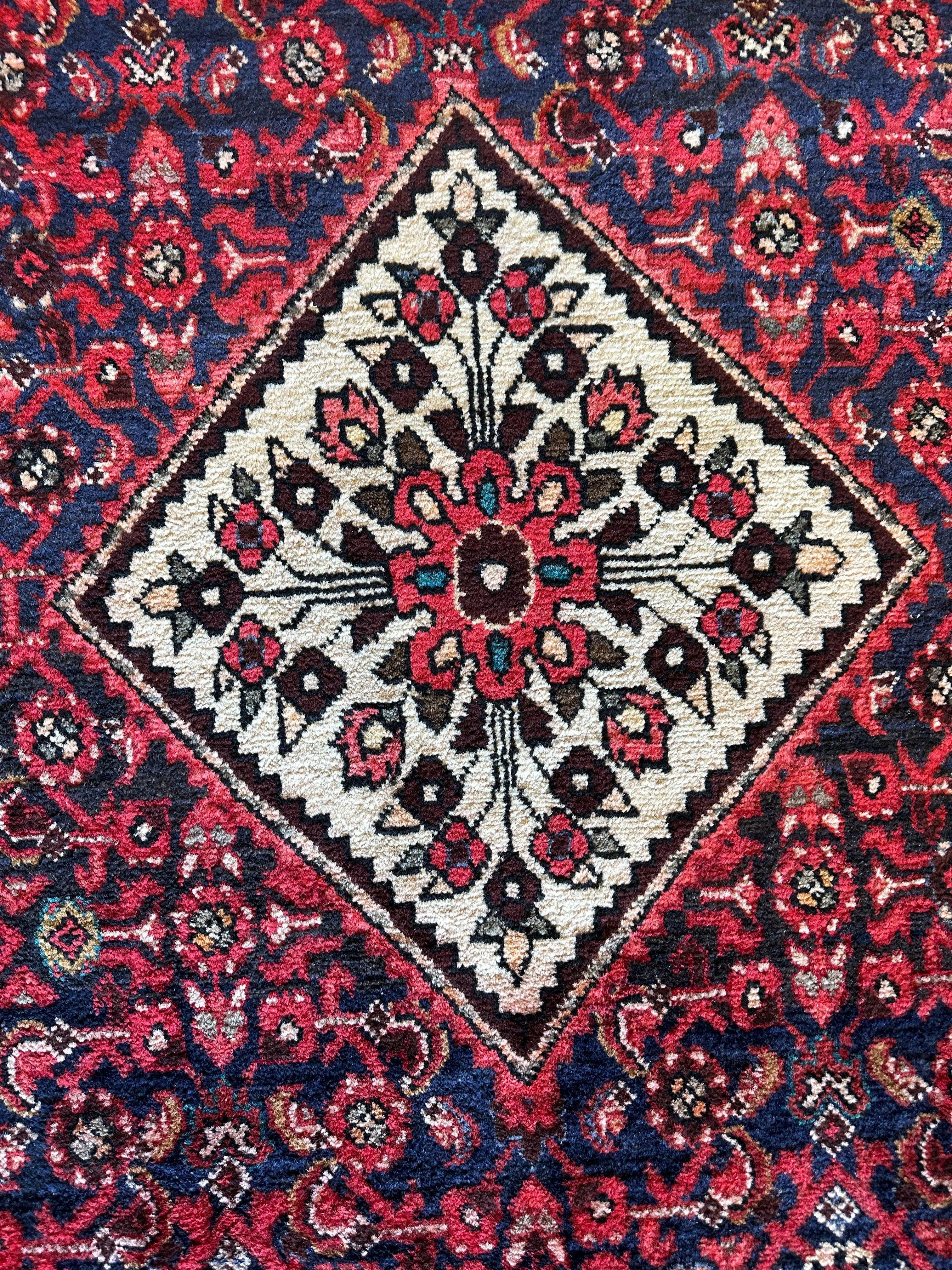 Fine Vintage Zagheh Persian Area Rug 10'4'' x 5'5'' by Rugistan - product image 4 for Resin Society