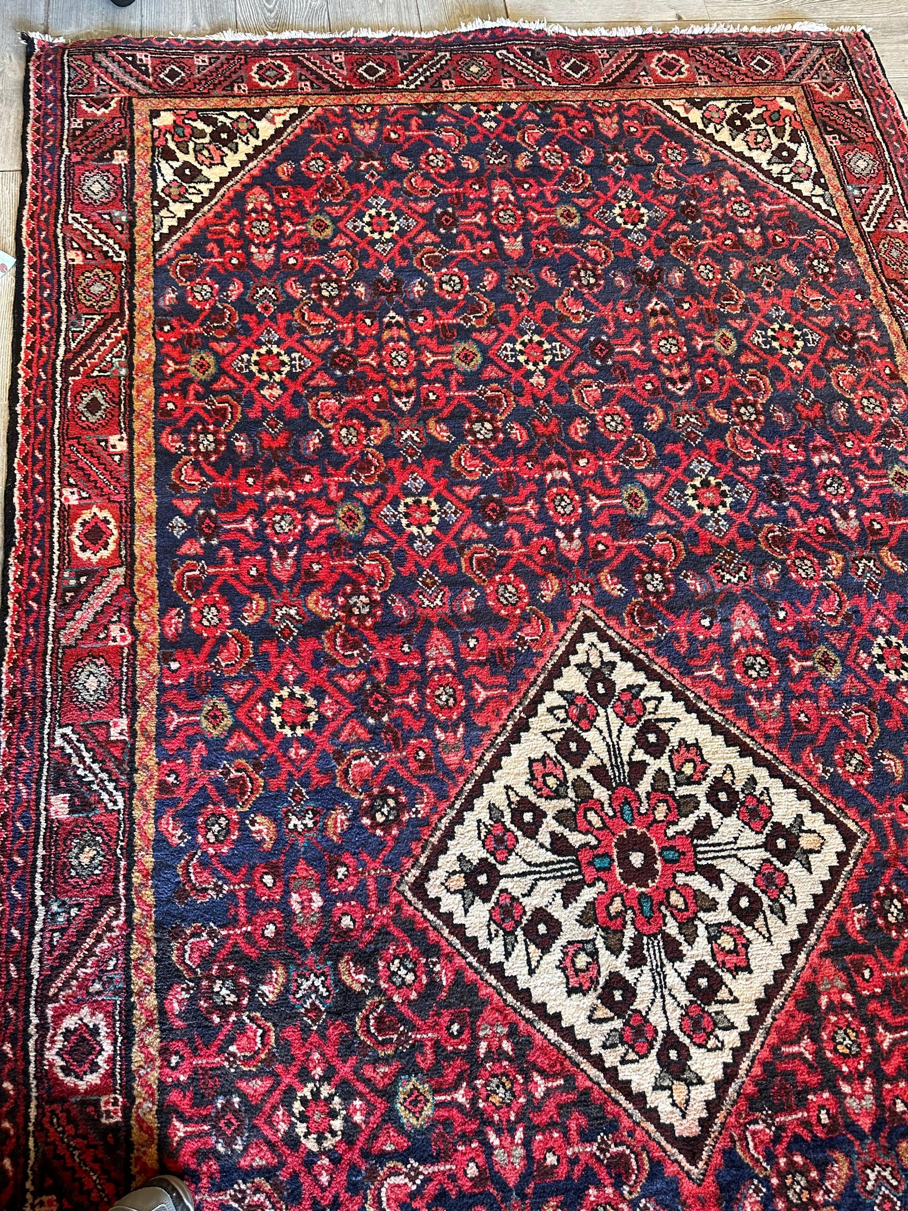 Fine Vintage Zagheh Persian Area Rug 10'4'' x 5'5'' by Rugistan - product image 6 for Resin Society
