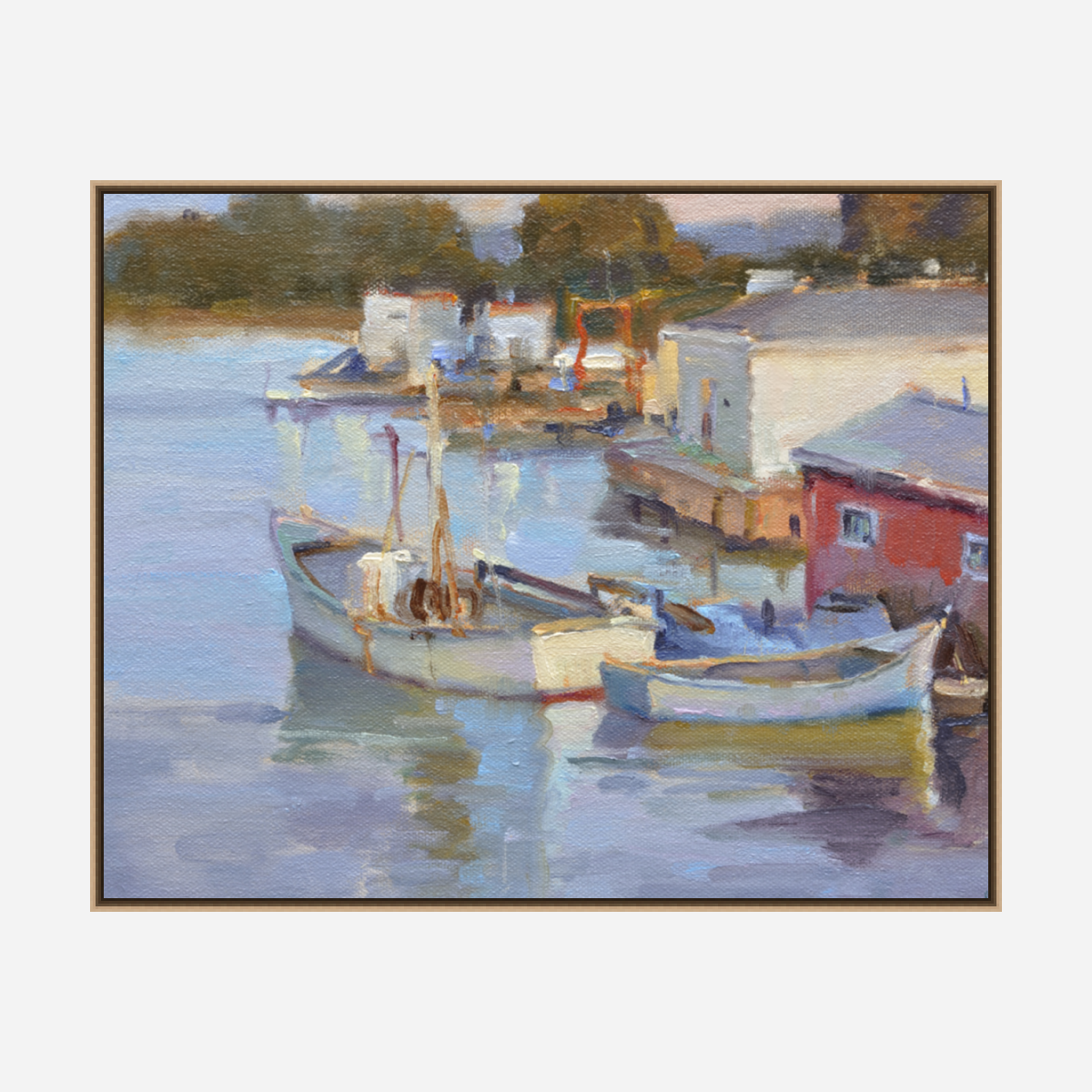 Fishing Village Artist Enhanced Canvas Print by John Beard Collection - product image 8 for Resin Society