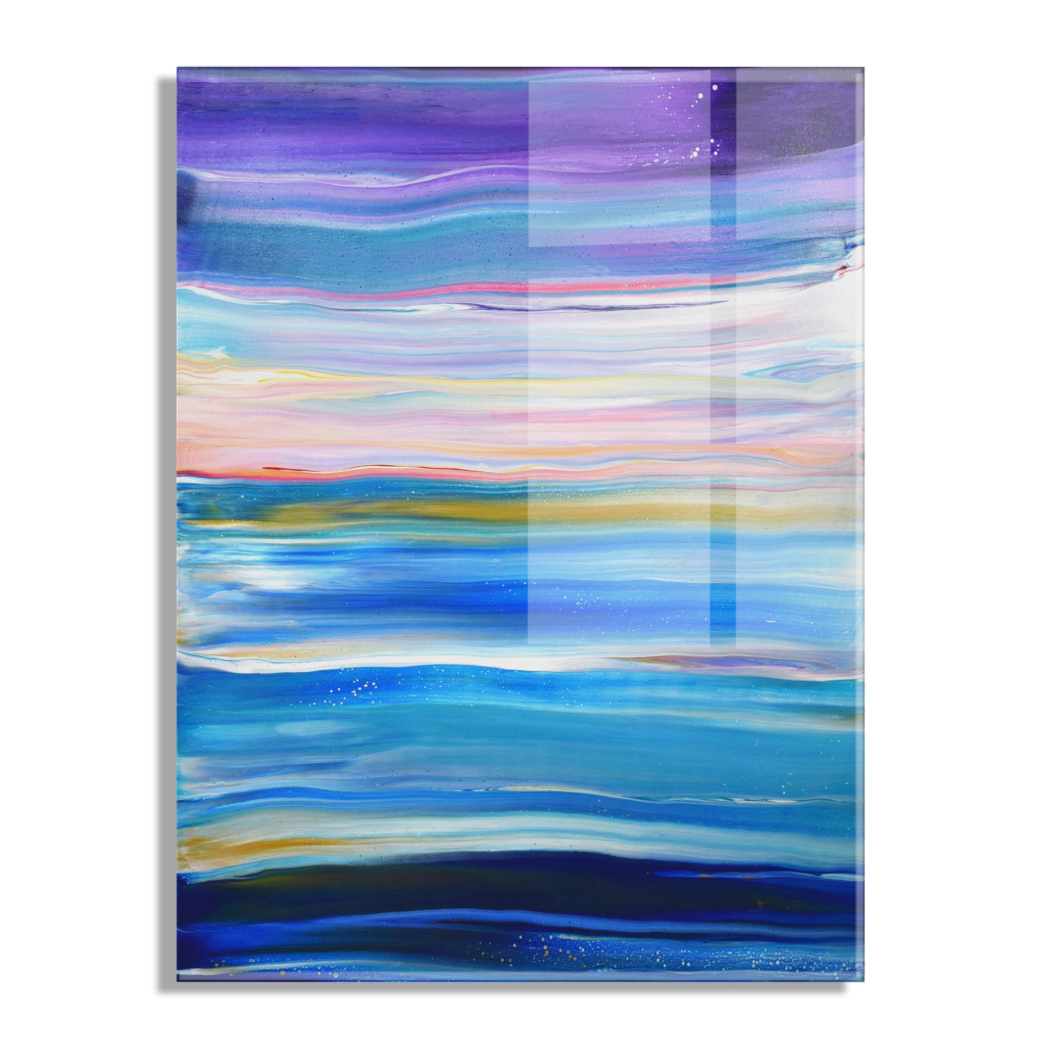 Seaside Serenity Floating Acrylic Art by Xizhou Xie