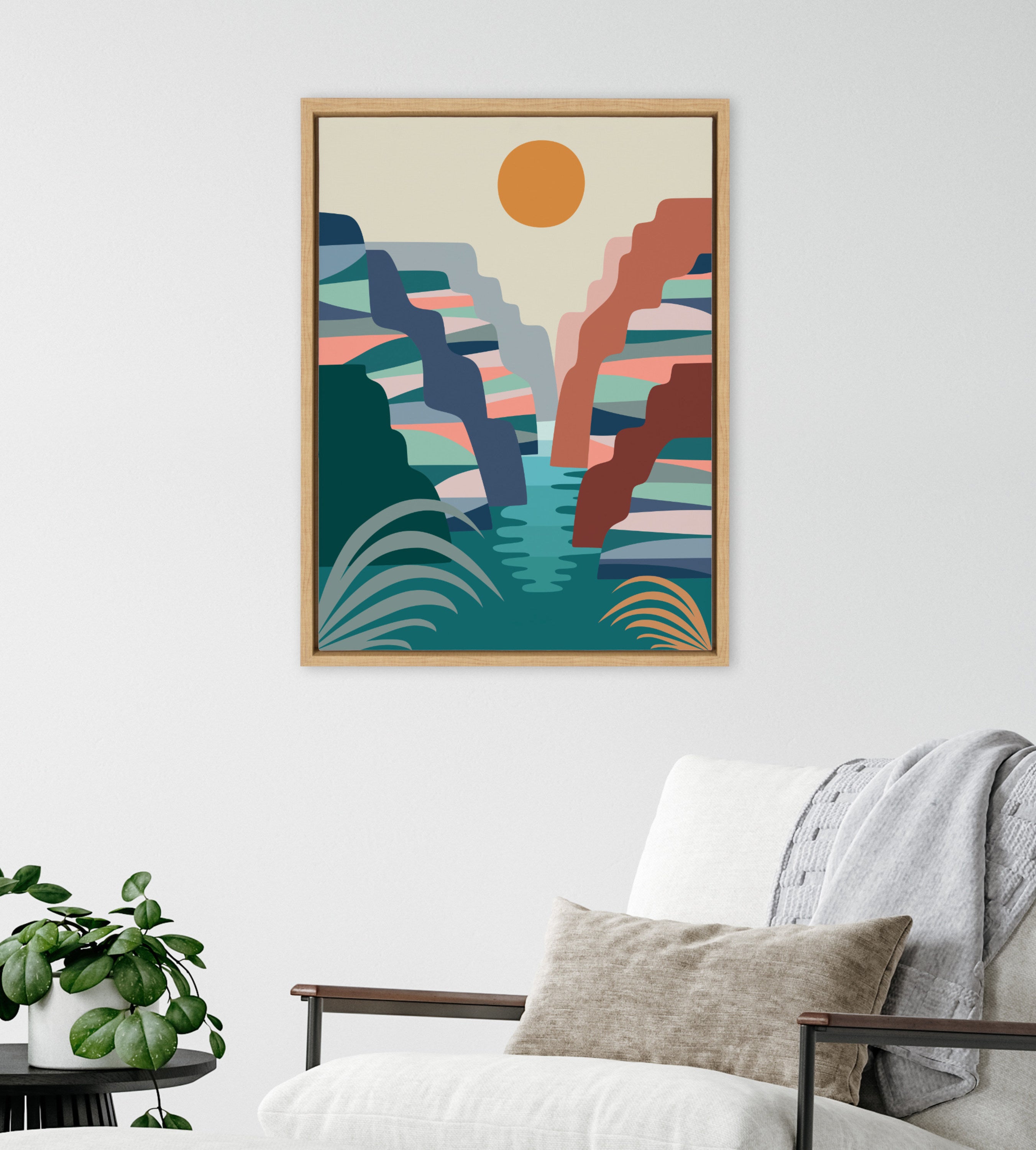 Sylvie Grand Canyon Framed Canvas by Rachel Lee
