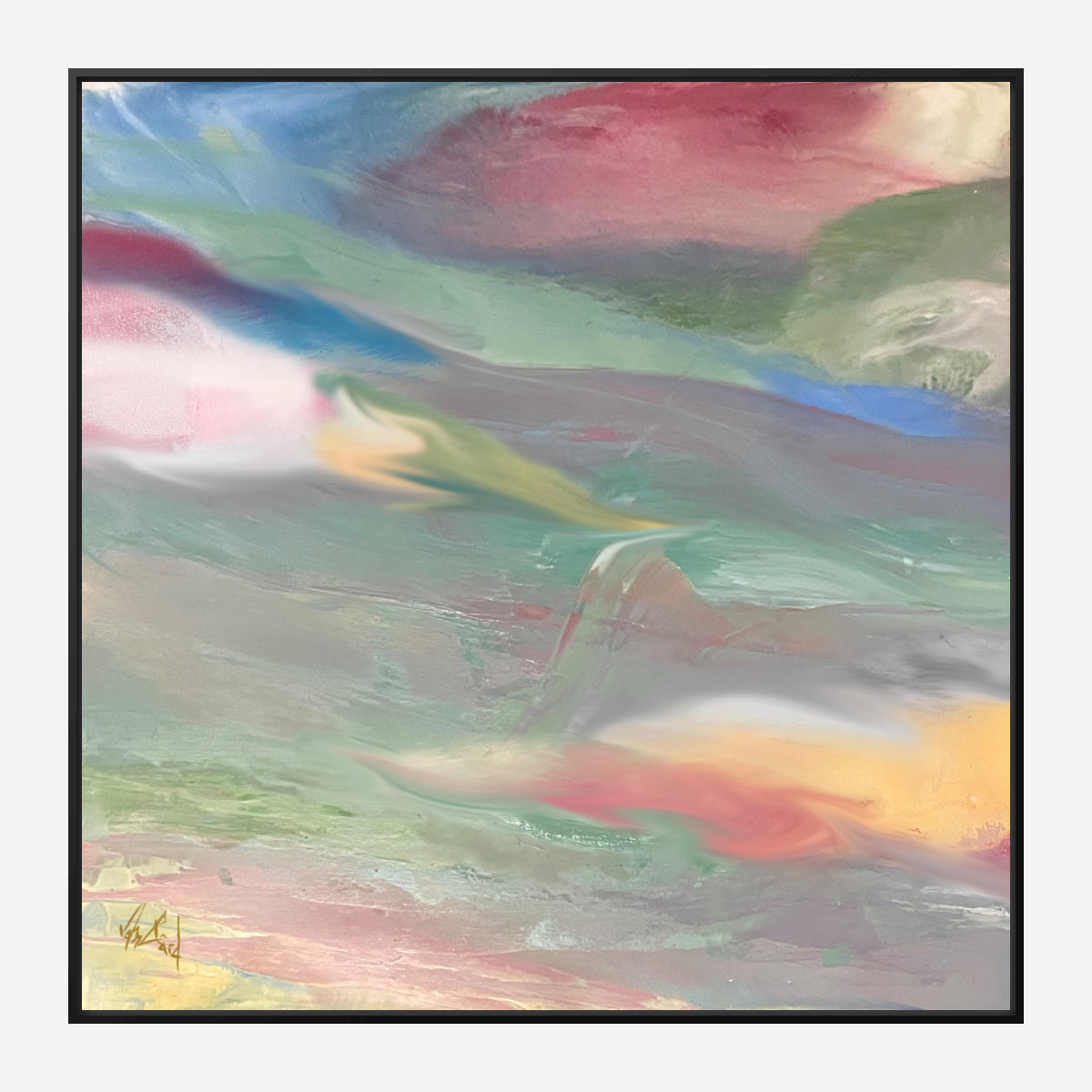 Fluid III Artist Enhanced Canvas Print by John Beard Collection - product image 5 for Resin Society