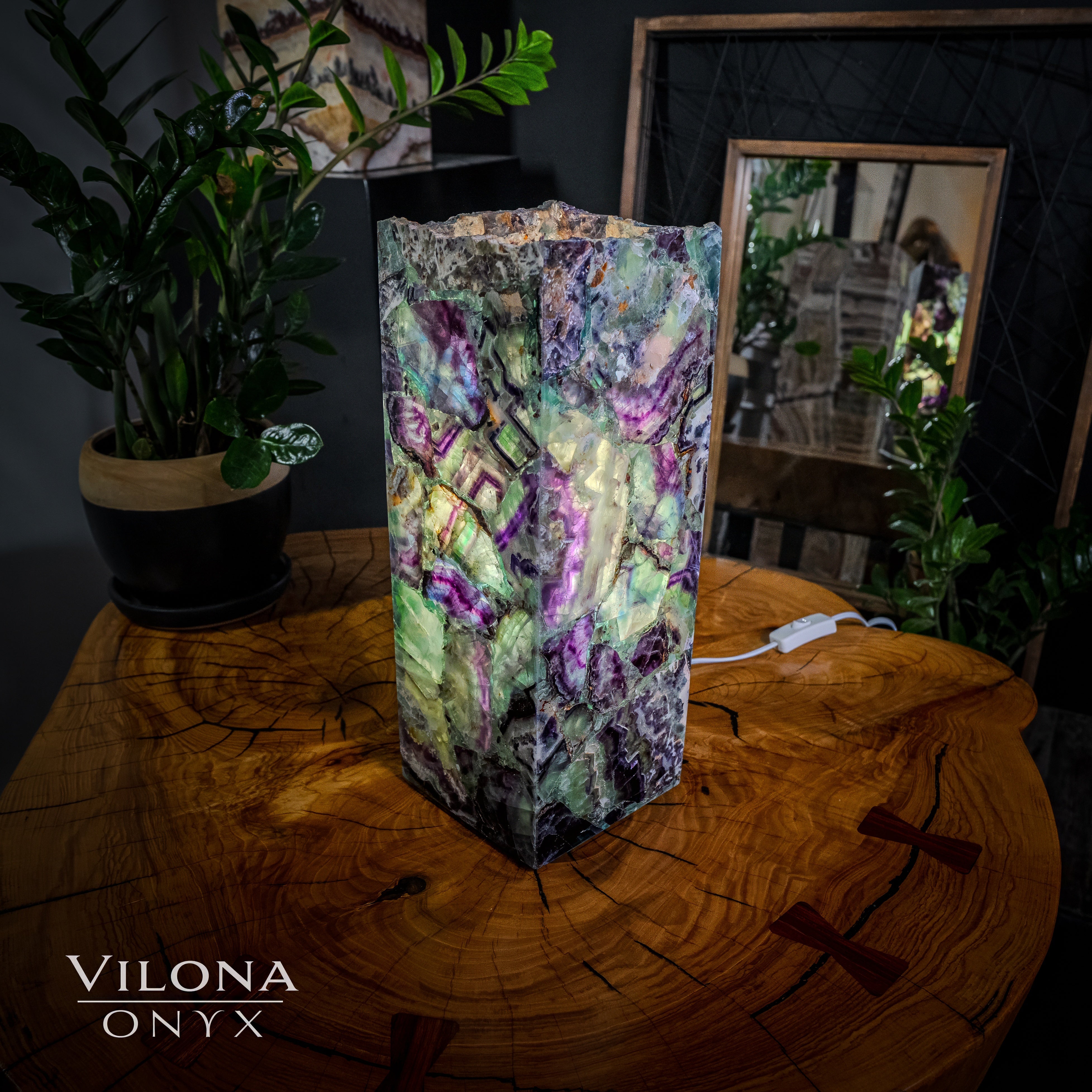 Fluorite Lamp (Small Table Lamp #15)