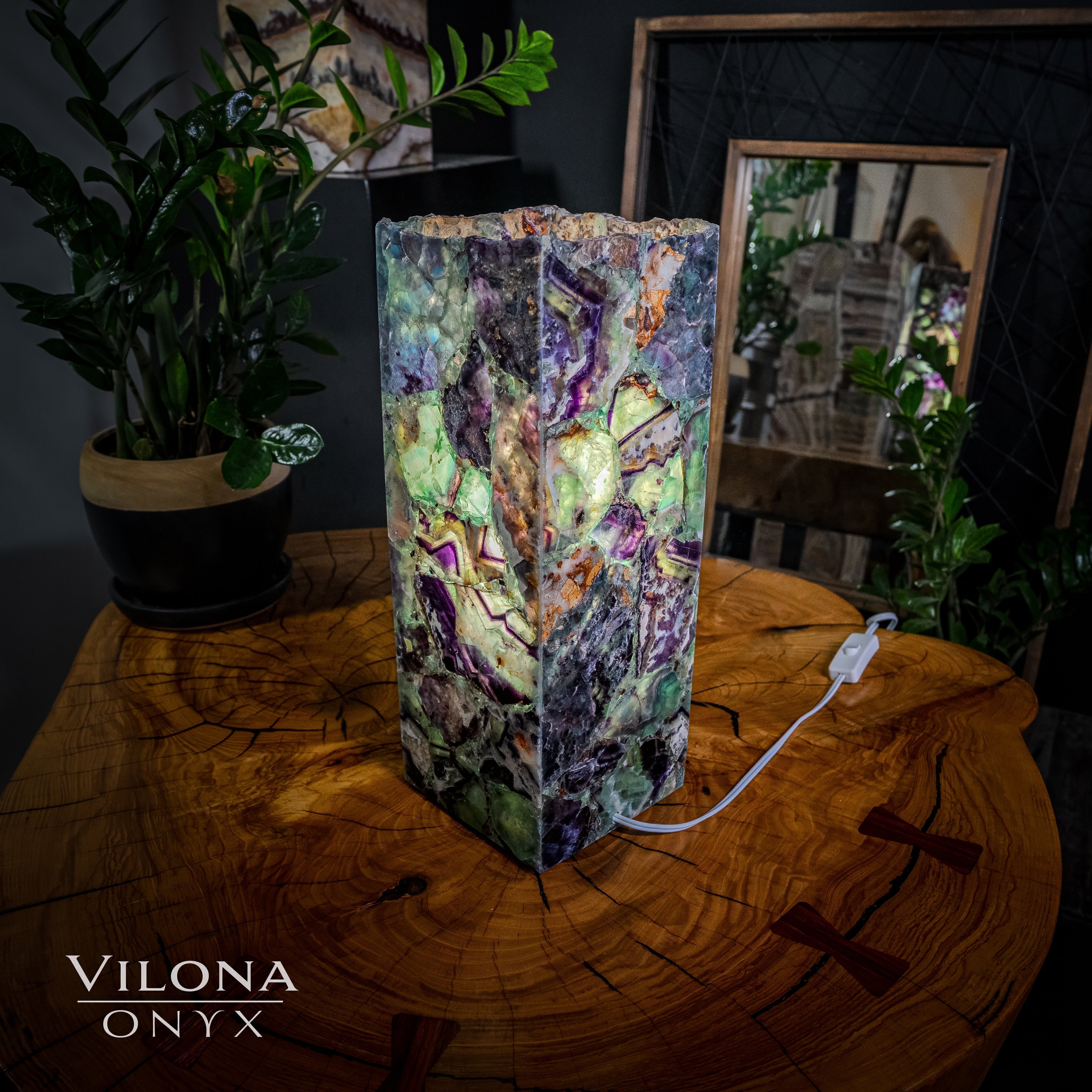 Fluorite Lamp (Small Table Lamp #15)
