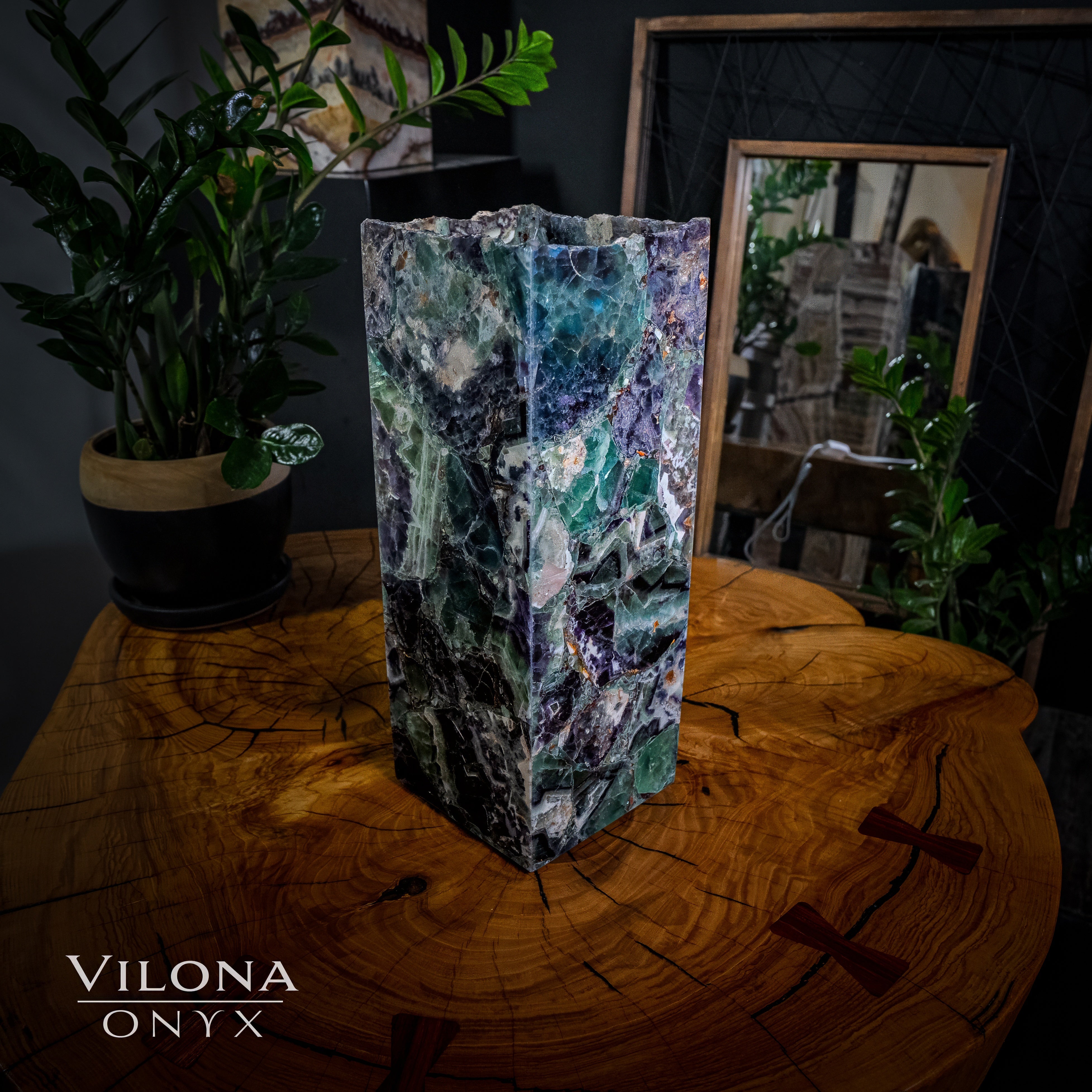 Fluorite Lamp (Small Table Lamp #15)