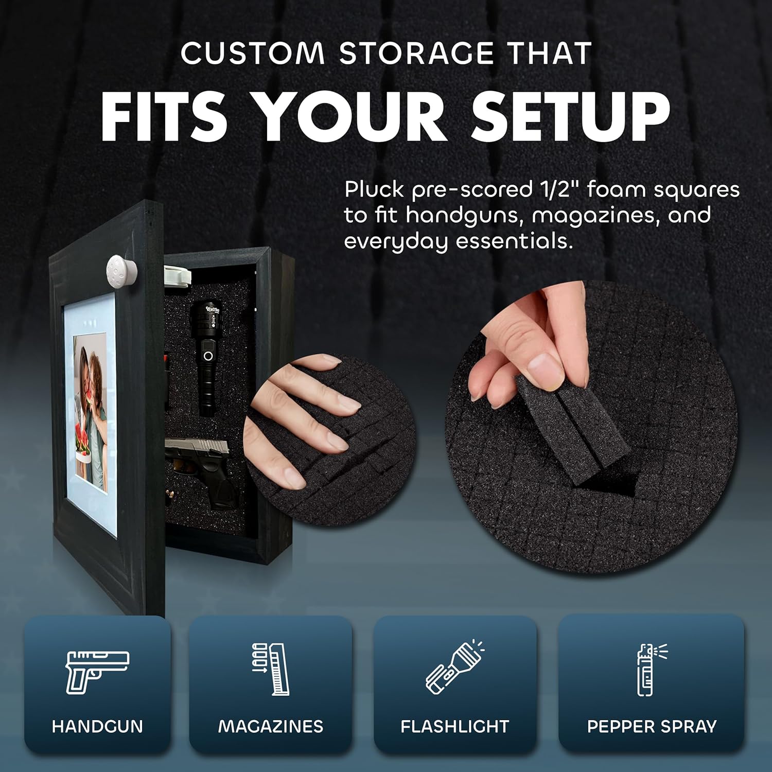 Hidden Gun Safe Picture Frame by Bellewood Designs - product image 5 for Resin Society