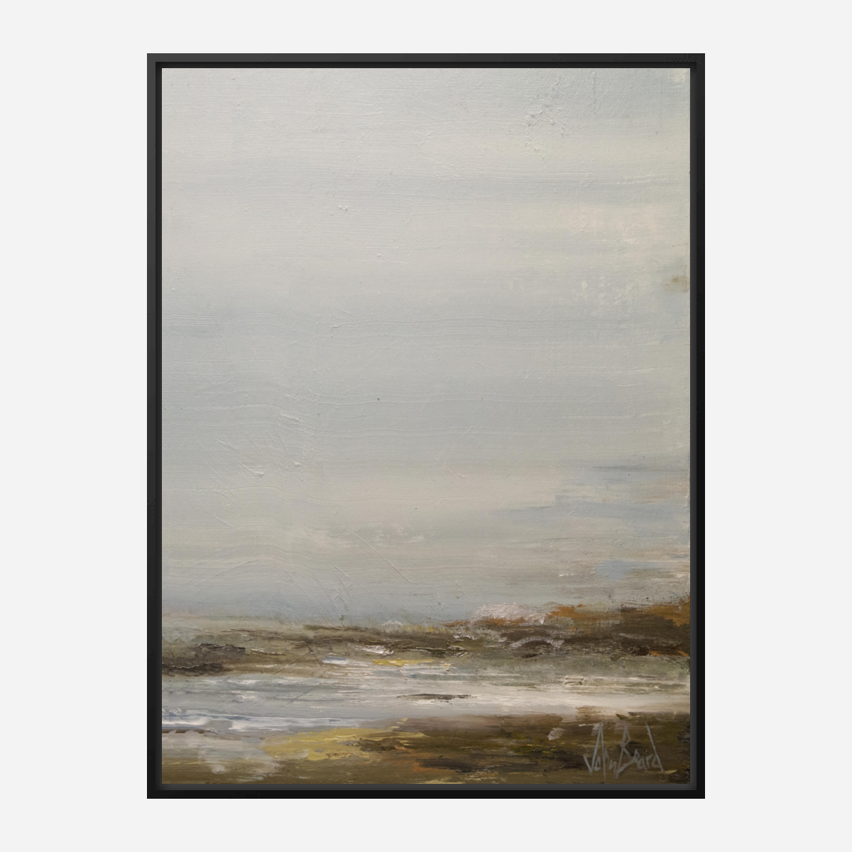 Foggy Shore Artist Enhanced Canvas Print by John Beard Collection - product image 5 for Resin Society