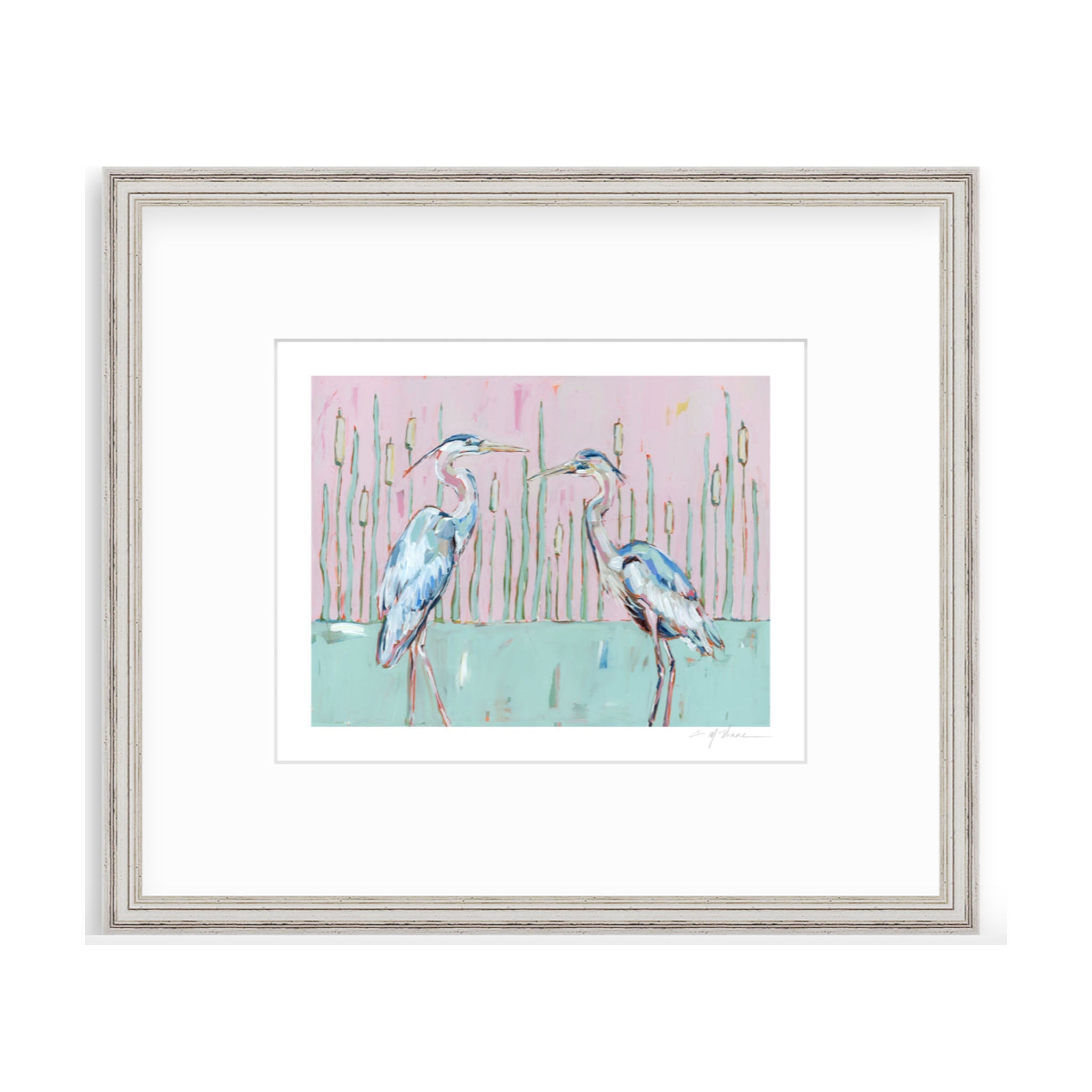 Follow Your Path Blue Herons Fine Art Print
