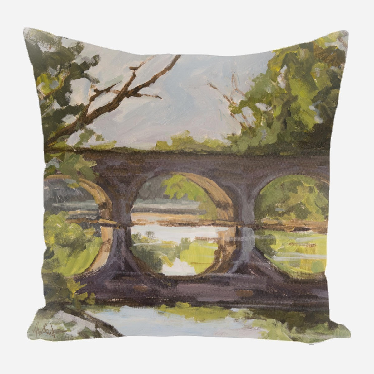 Forest Bridge Pillow by John Beard Collection - main product image for Resin Society