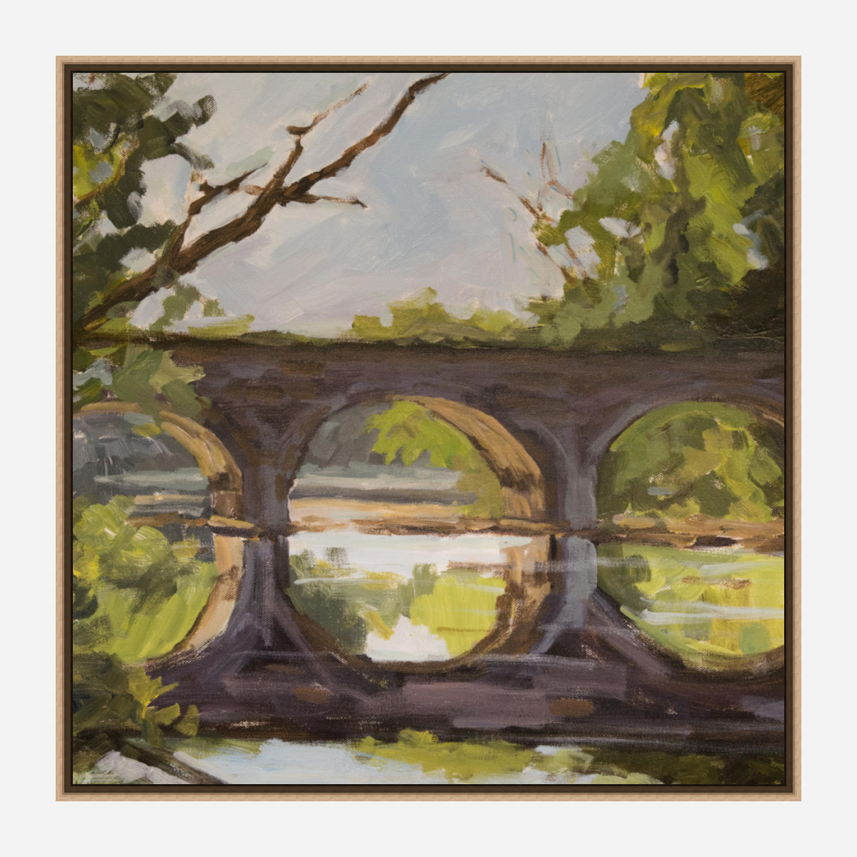 Forest Bridge Artist Canvas Enhanced Print by John Beard Collection - product image 8 for Resin Society