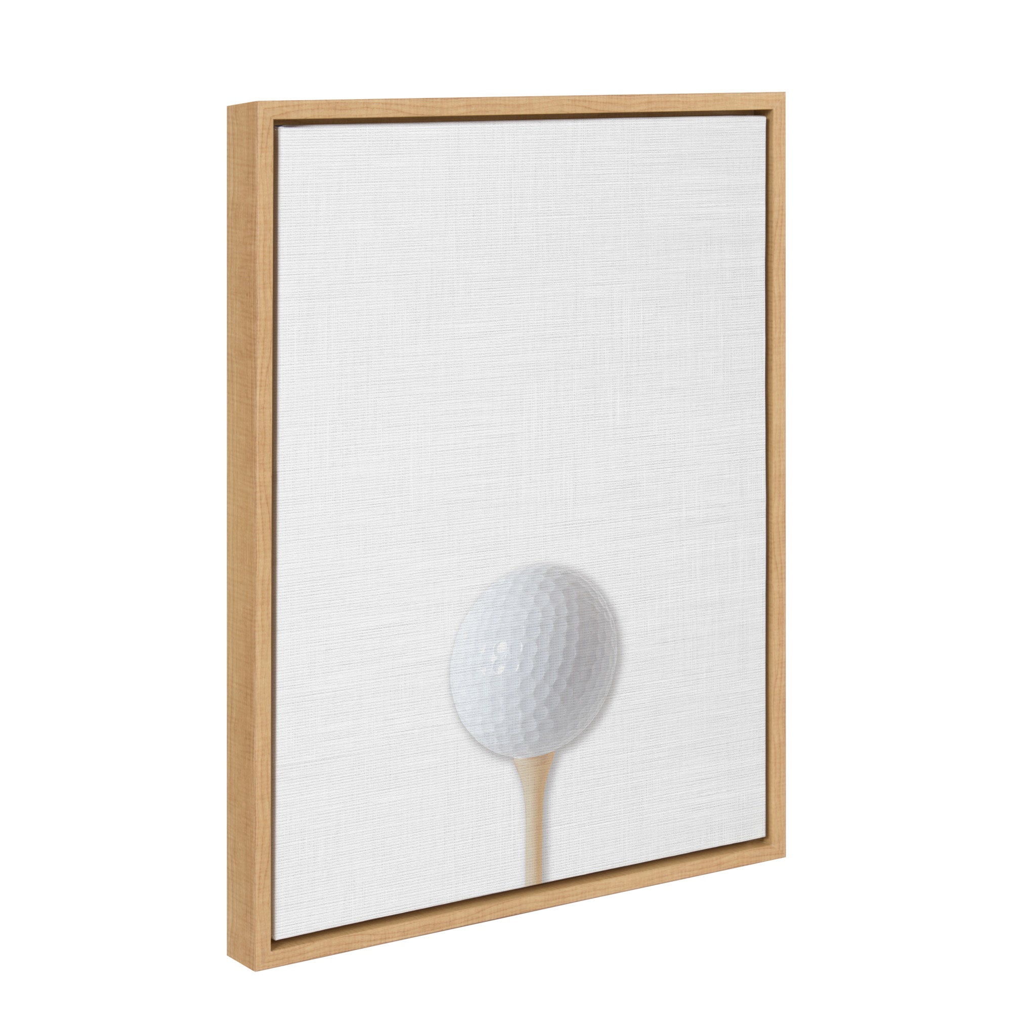 Sylvie Color Golf Ball Portrait Framed Canvas, Natural 18x24 by kateandlaurel - product image 2 for Resin Society