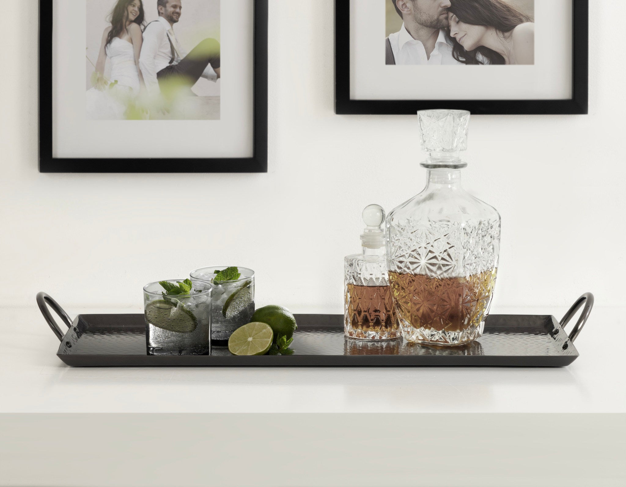 Sanzo Hammered Rectangle Metal Tray