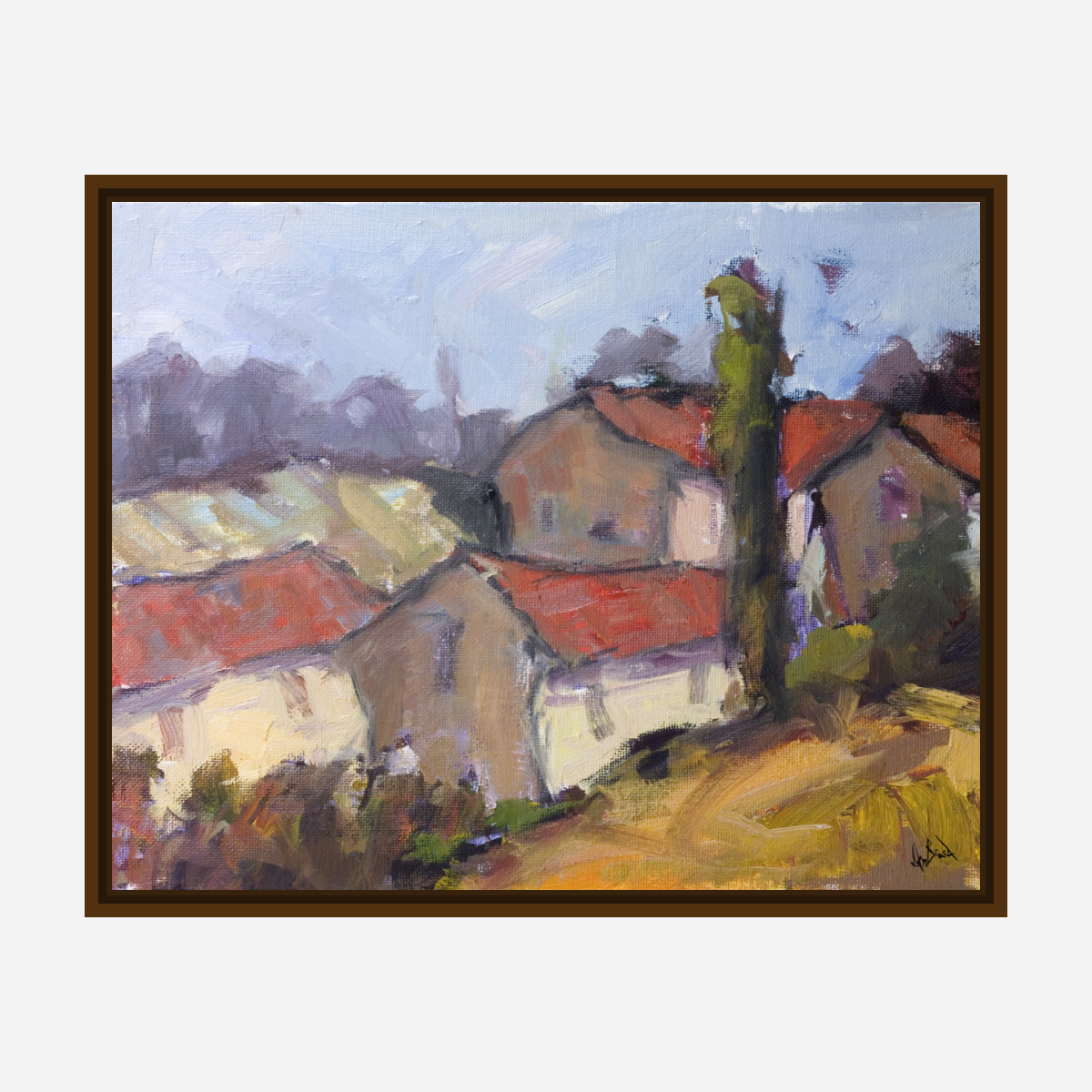 French Farmhouse Artist Enhanced Canvas Print