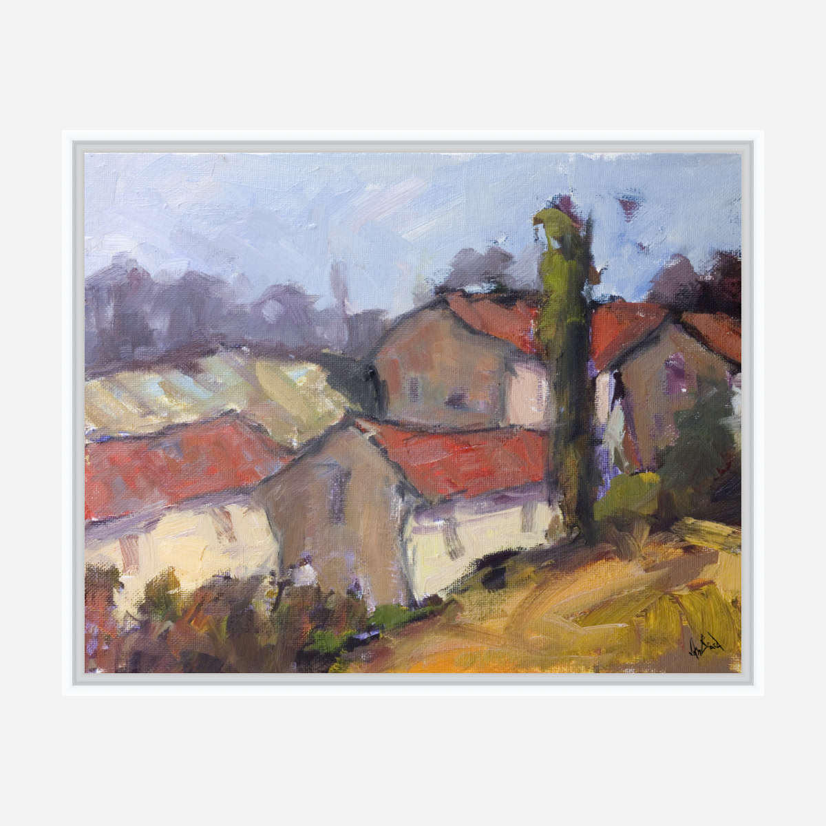 French Farmhouse Artist Enhanced Canvas Print