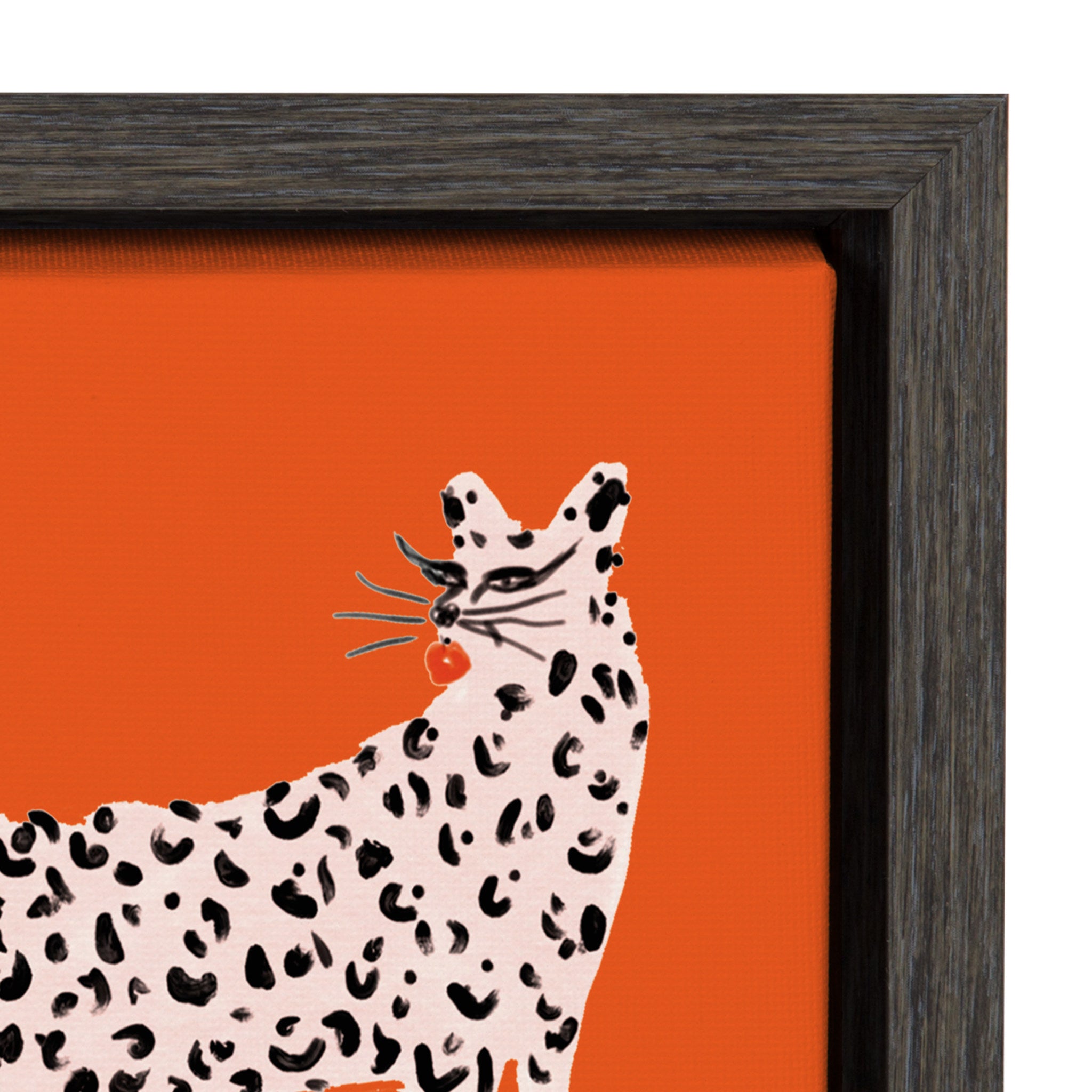 Sylvie Sassy Pink Cheetahs Framed Canvas by kateandlaurel - product image 3 for Resin Society