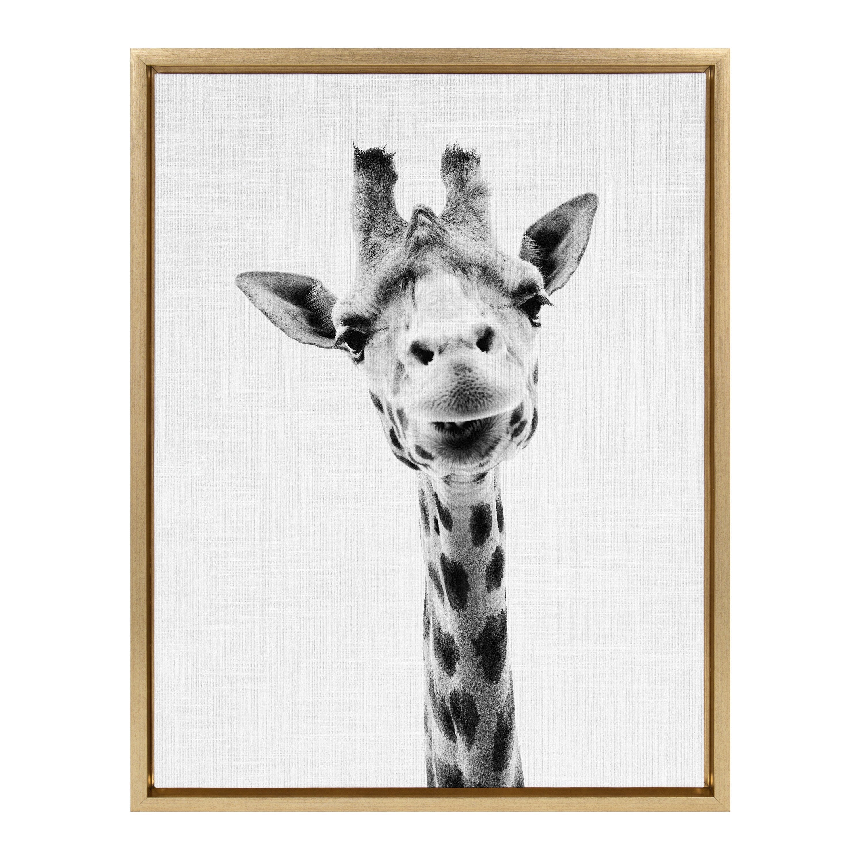 Sylvie Giraffe Framed Canvas by Simon Te of Tai Prints by kateandlaurel - product image 6 for Resin Society